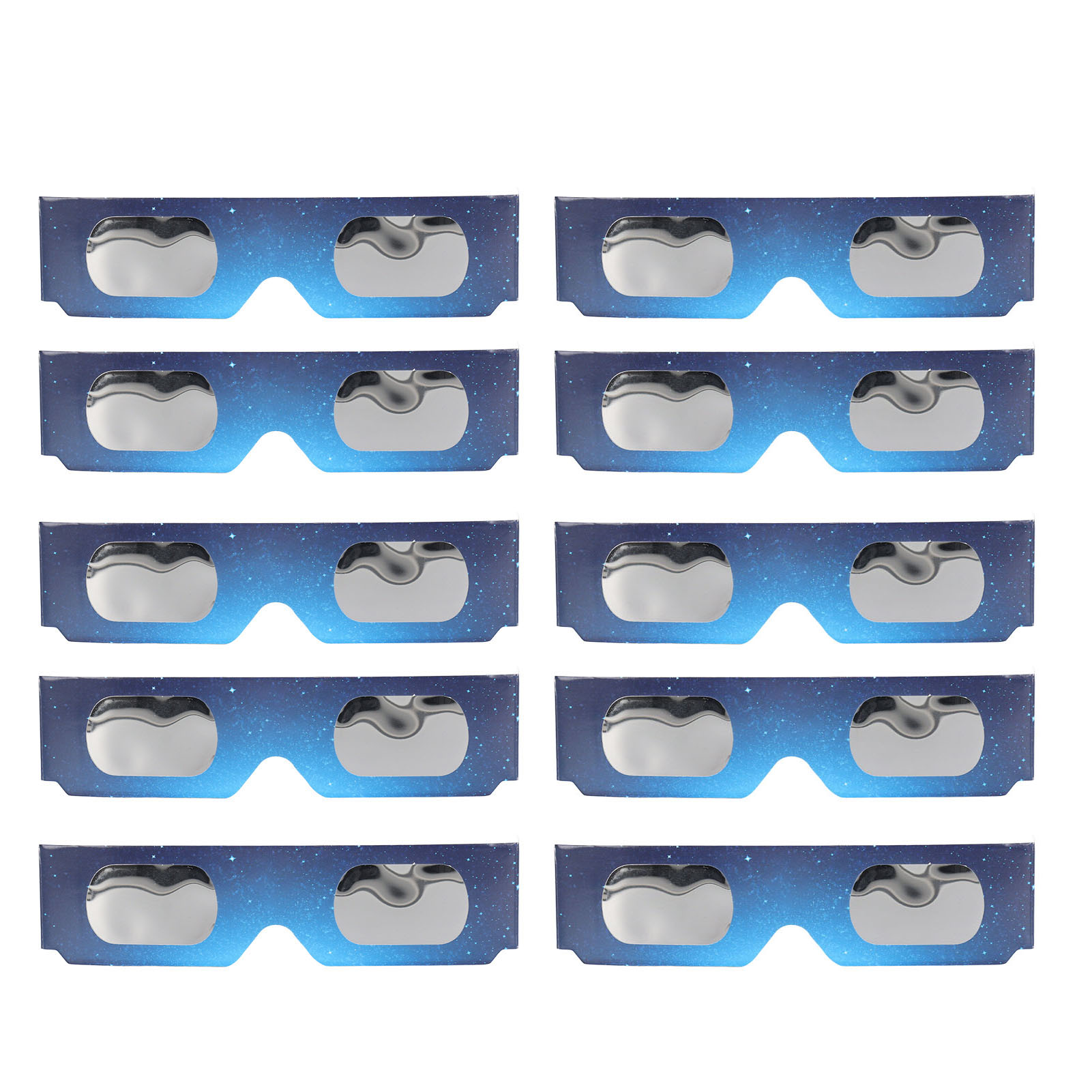 Packung Mit 10 Sonnenfinsternisbrillen, Augenschutz, Für Kinder Und Erwachsene (a)
