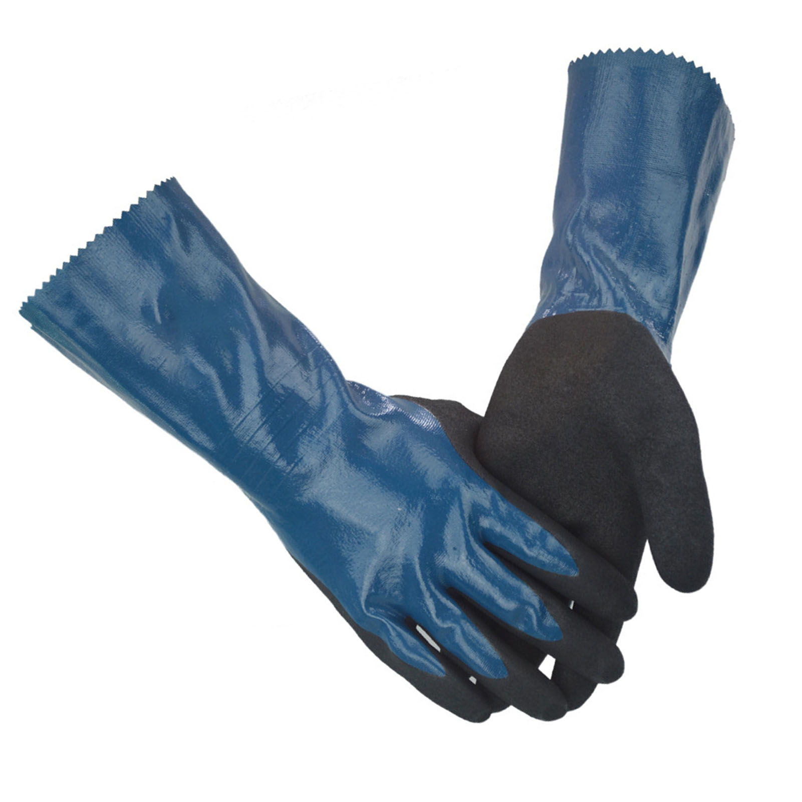 Lange Nitrilkautschuk- Und Nylonhandschuhe, Beständig Gegen Öle Und Chemikalien, Für Reparaturarbeiten Wg-528l 9