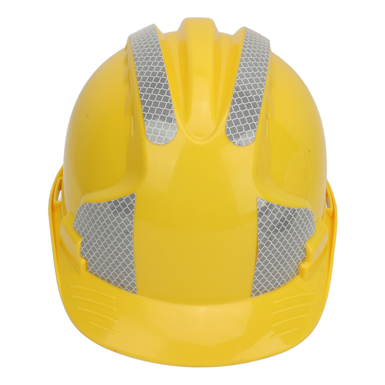 Safe Work Cap Bauhelm Aus Verstärktem Abs, Stoßfest Und Verstellbar, Mit Gelben Reflexstreifen.