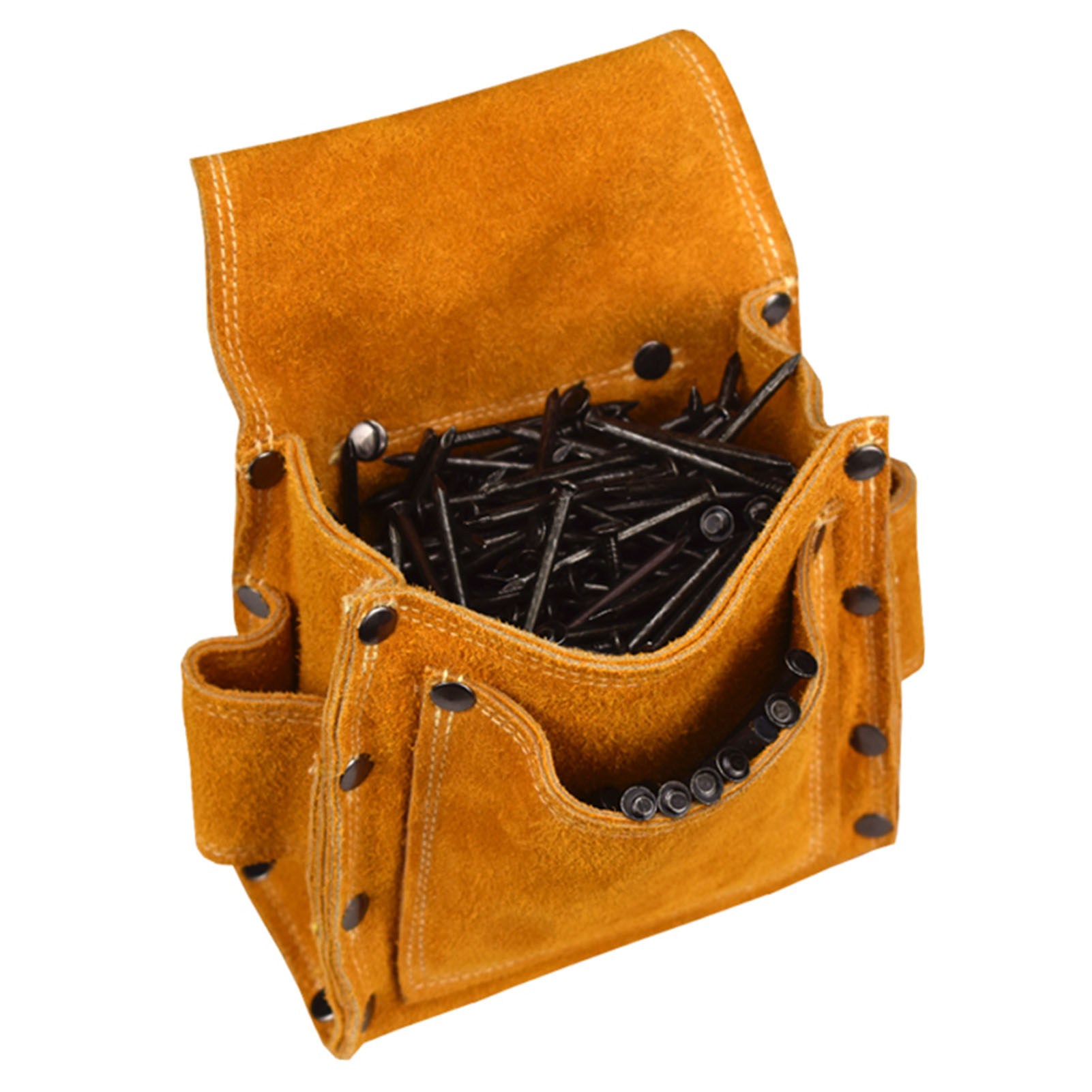 Tragbare Werkzeuggürteltasche Für Schreiner, Nagelpistole, Gelb, Ideal Für Bau- Und Holzbearbeitungsarbeiten.