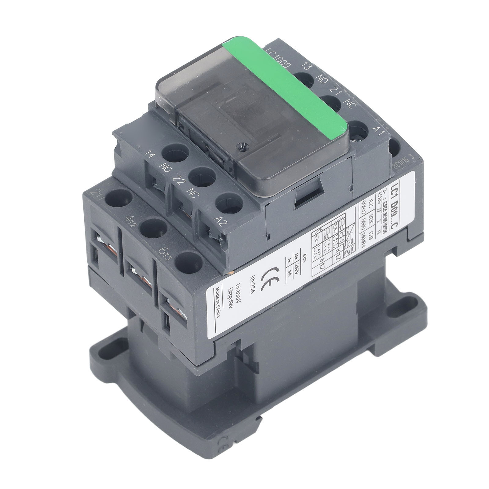 Wechselstrom-schütz 1ö 1ö 9a 380v, Hochspannungsspule, Silberkontakt, Lc1d09 380v Motorsteuerung