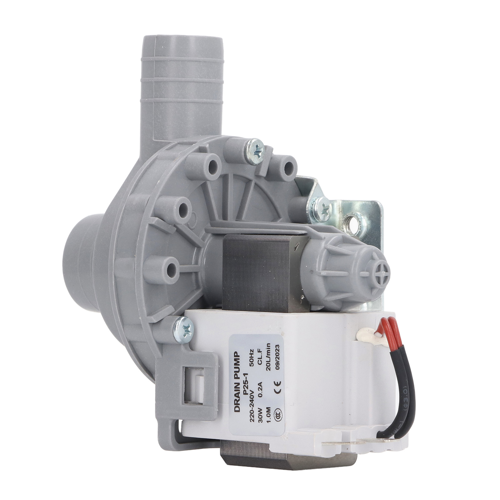 Ablaufpumpenmotor Für Waschmaschinen, 30 W, 0,2 A, 20 L/min, Kupferspule, Leistungsstark Und Hocheffizient, 220–240 V Wechselstrom