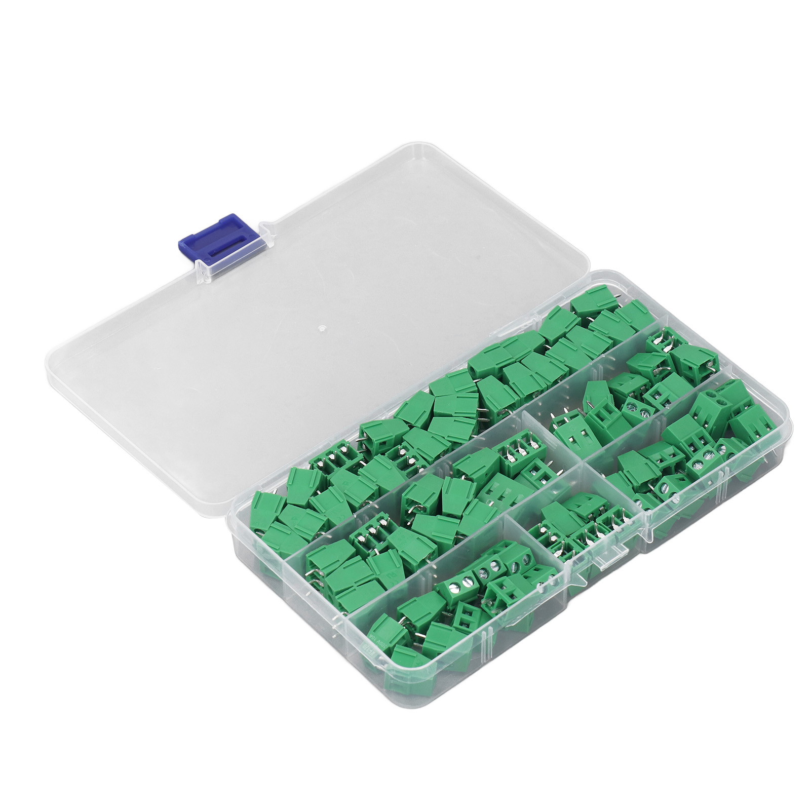 80 Messing-schraubklemmen, 5 Mm Rastermaß, Für Die Leiterplattenmontage, Verdrahtungsverbinder Für Elektrische Projekte Kf128 2p 3p
