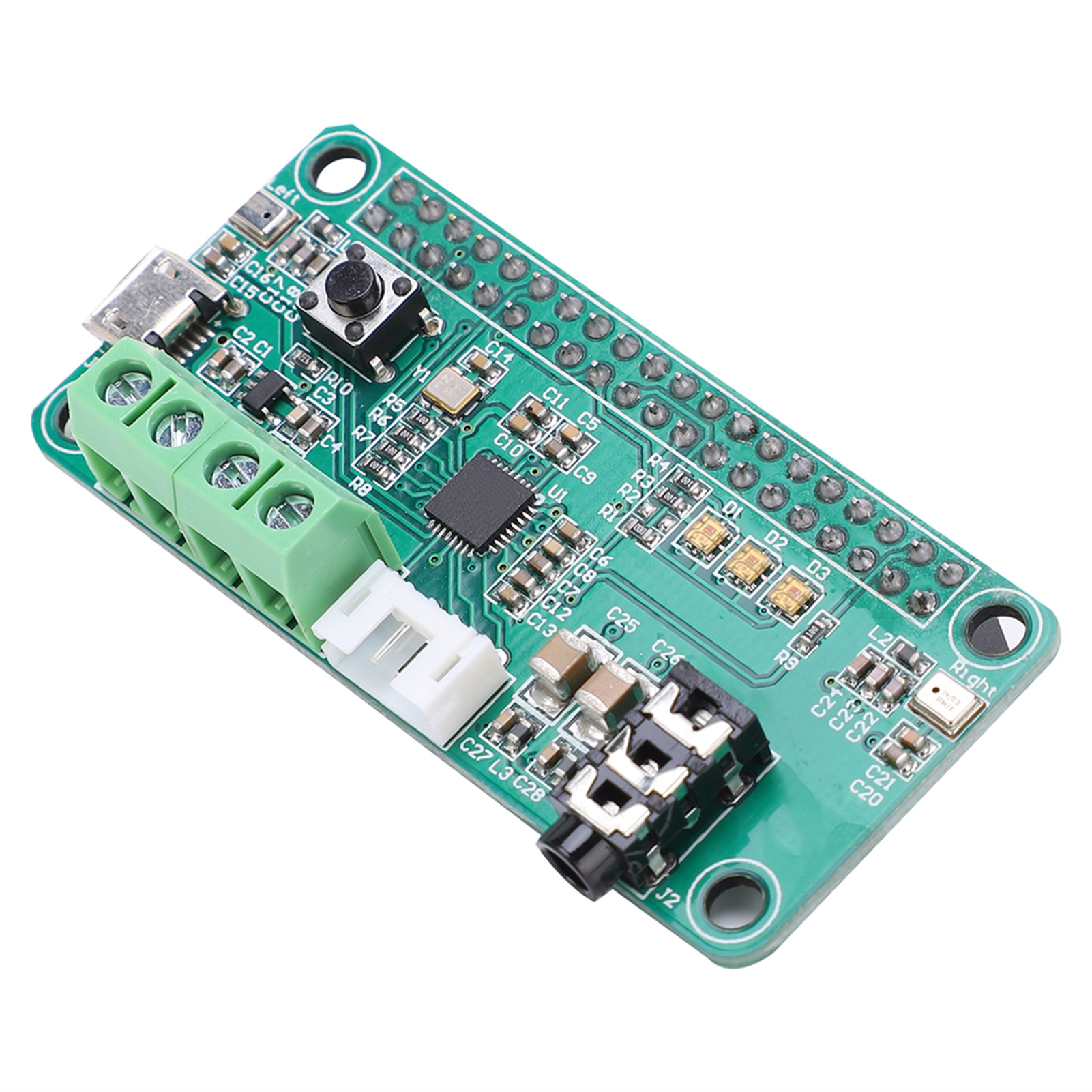 Dual-mikrofon-audiodekodierungsmodul Mit Wm8960-spracherkennung Für Raspberry Pi Zero Dc5v