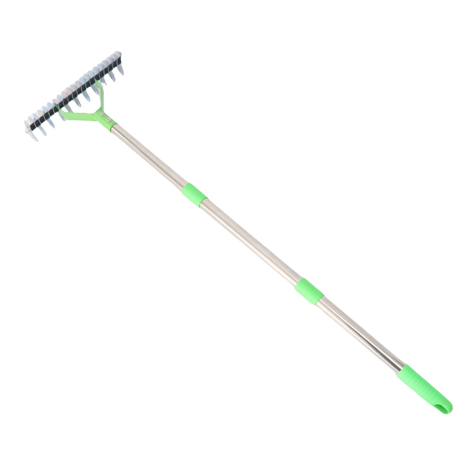 Dreiteiliger Vertikutierrechen Aus Edelstahl, Rasenvertikutierer, Ideal Zum Entfernen Von Abgestorbenem Gras.