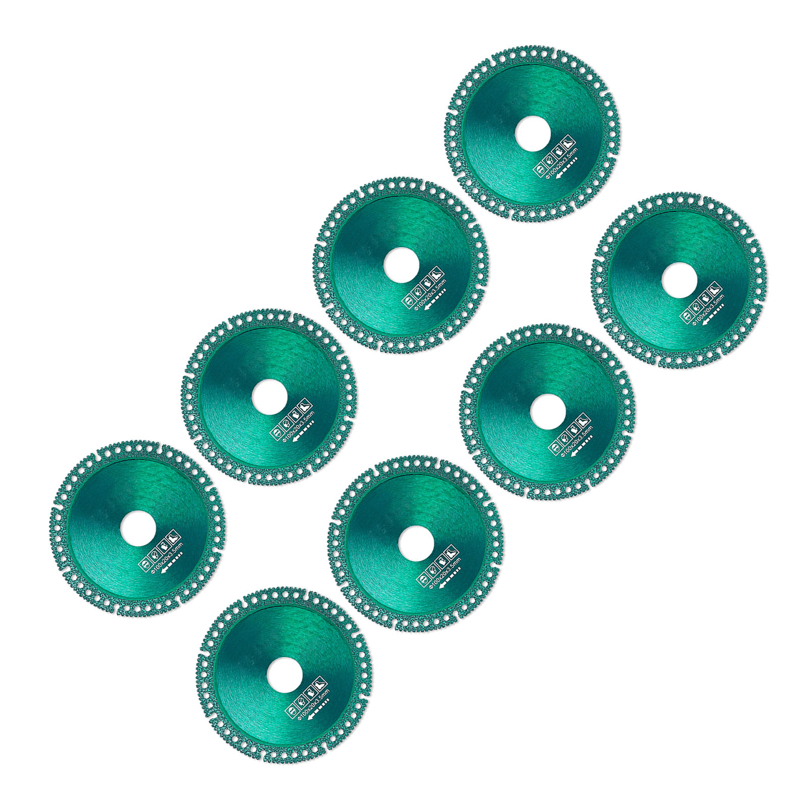 Multifunktionale Diamanttrennscheibe Mit Scharfer Und Gleichmäßiger Schneidwirkung Für Keramik- Und Pvc-rohre (8er-packung)