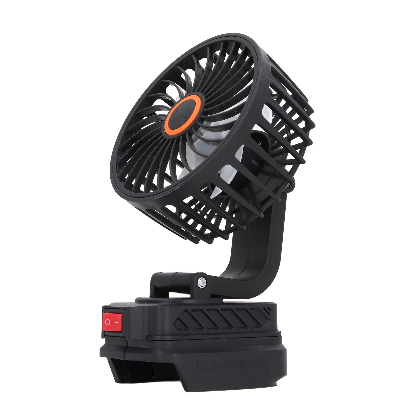 10 Cm (4 Zoll) Tragbarer, Batteriebetriebener Ventilator Mit 360-grad-oszillation, Wiederaufladbar, Für Outdoor-camping (bl1840 18v Batterien)