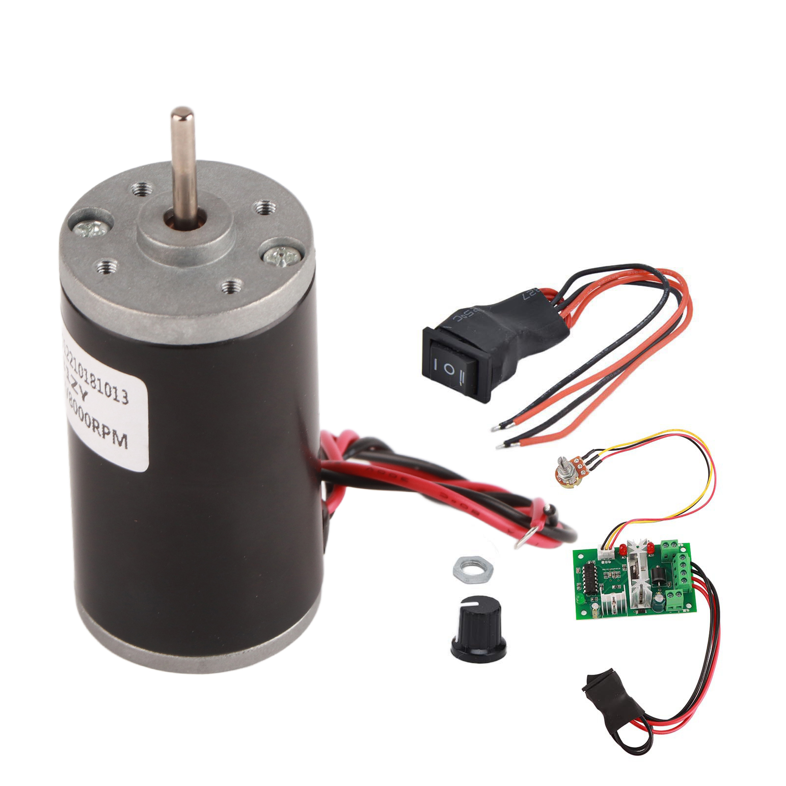 Geräuscharmer Gleichstrom-permanentmagnetmotor, Mini-hochgeschwindigkeitsmotor, Rechts-/linkslauf Für Diy-generatoren, 12 V, 8000 U/min