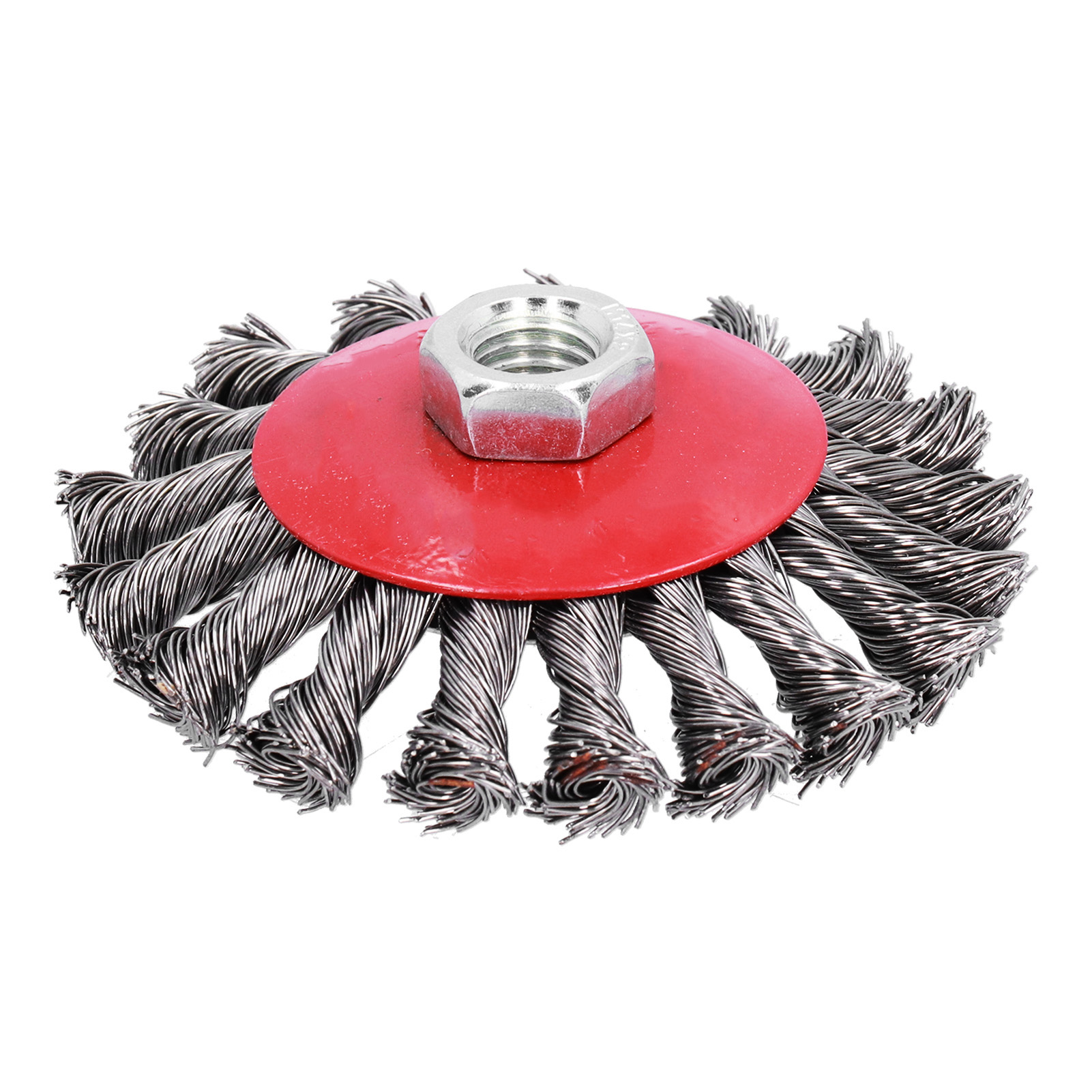 Drahtbürste Mit Verdrillter Spitze, Schleifbecher Mit Knoten, Schleifwerkzeug Zum Entfernen Von Rost Und Farbe, M14x2-mutter, 10 Cm