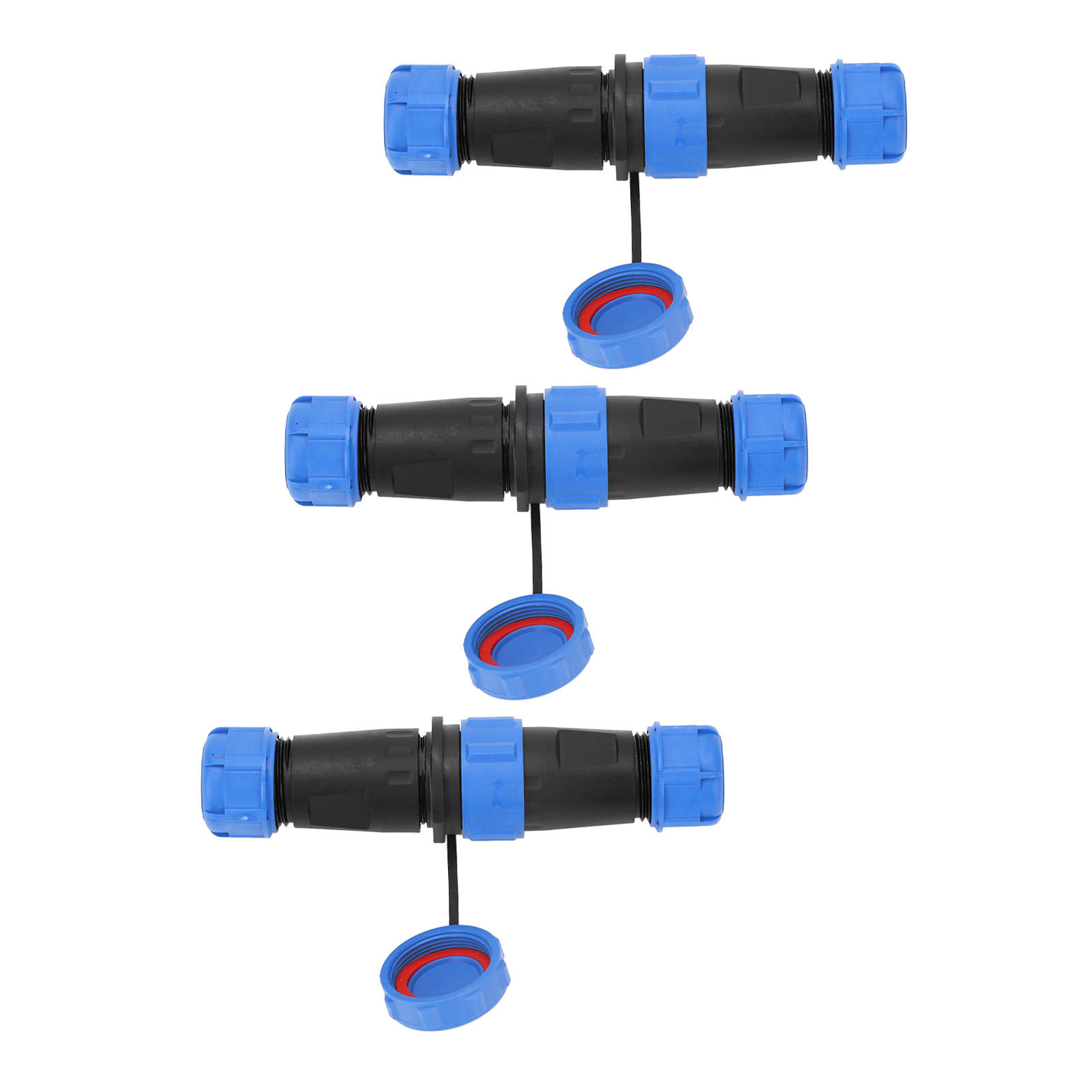 3er-pack Industrielle 2-polige Stromkabelverbinder, Ip68 Wasserdicht, Für Flugzeug-schottwanddurchführungen, 500 V Ac, 30 A