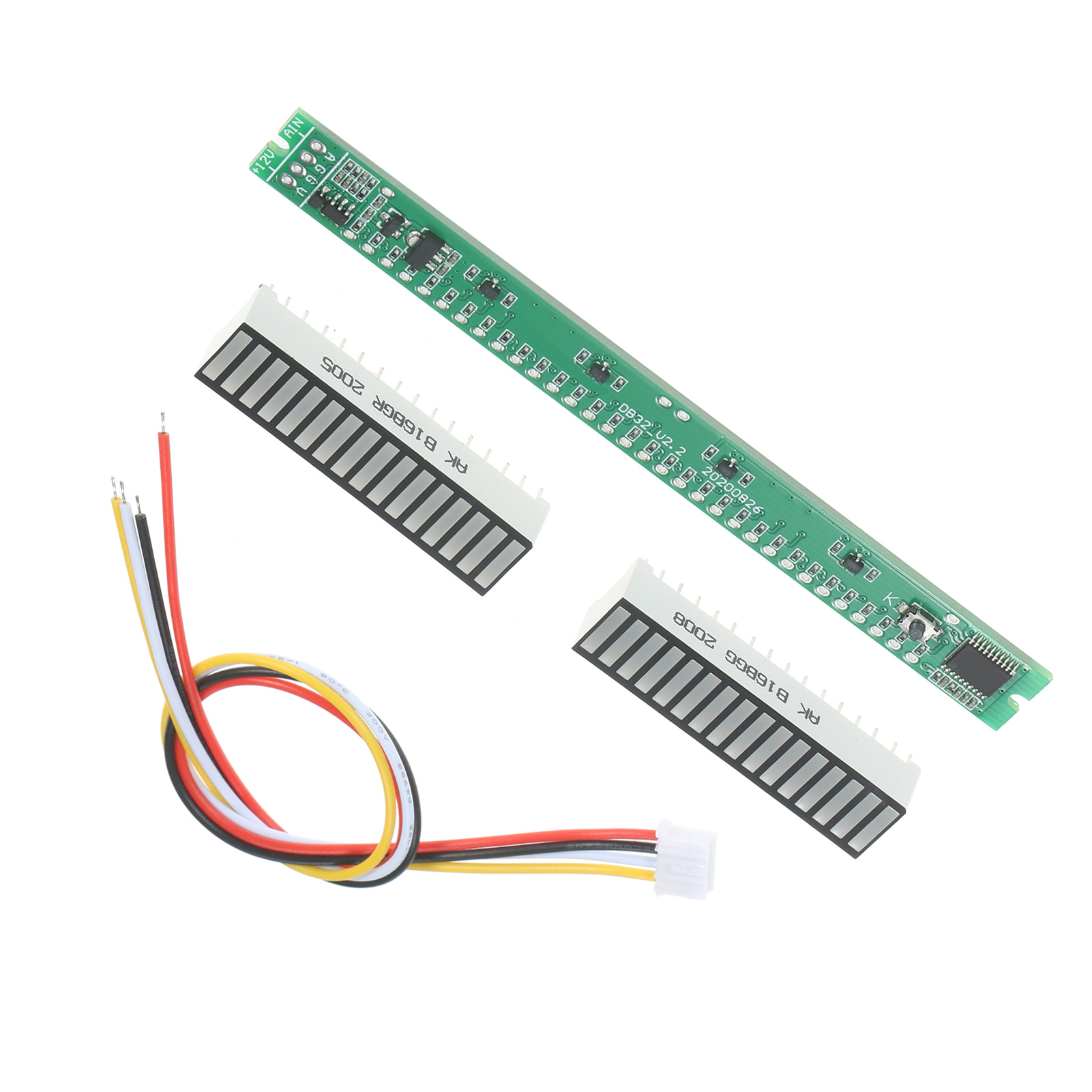 32-bit-vu-meter-pegelanzeige, Audiopegelanzeige, Stereoverstärker, Einstellbares Lichtgeschwindigkeitskartenmodul Mit Agc-modus