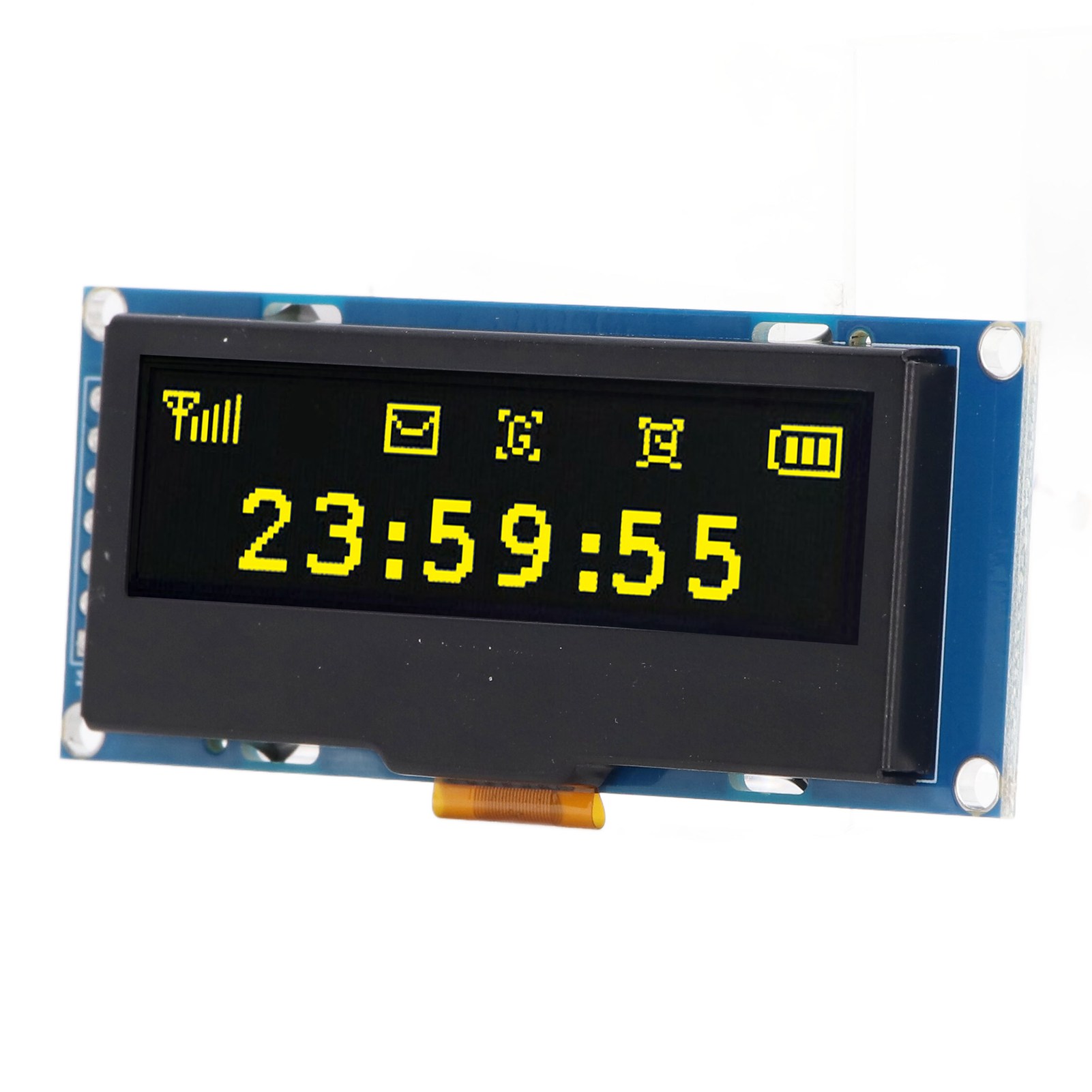 2,23-zoll-displaymodul, 128 X 32 Pixel Auflösung, Ssd1305 Iicspi Comm Mrc162d Oled-bildschirm, Gelbe Anzeige