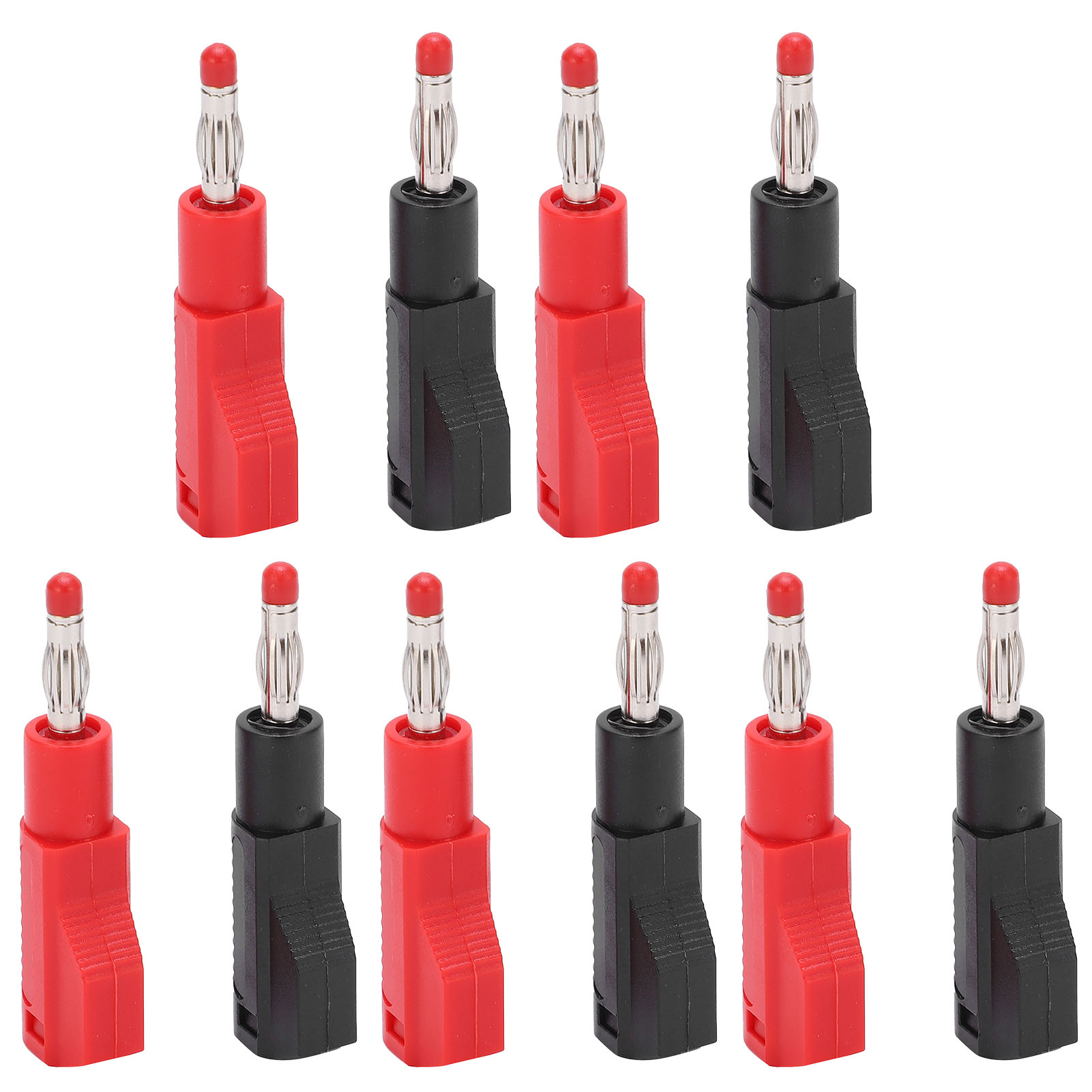 Packung Mit 5 U39 4mm Teleskop-bananensteckern Aus Flammhemmendem Pvc Für Elektrische Prüfungen