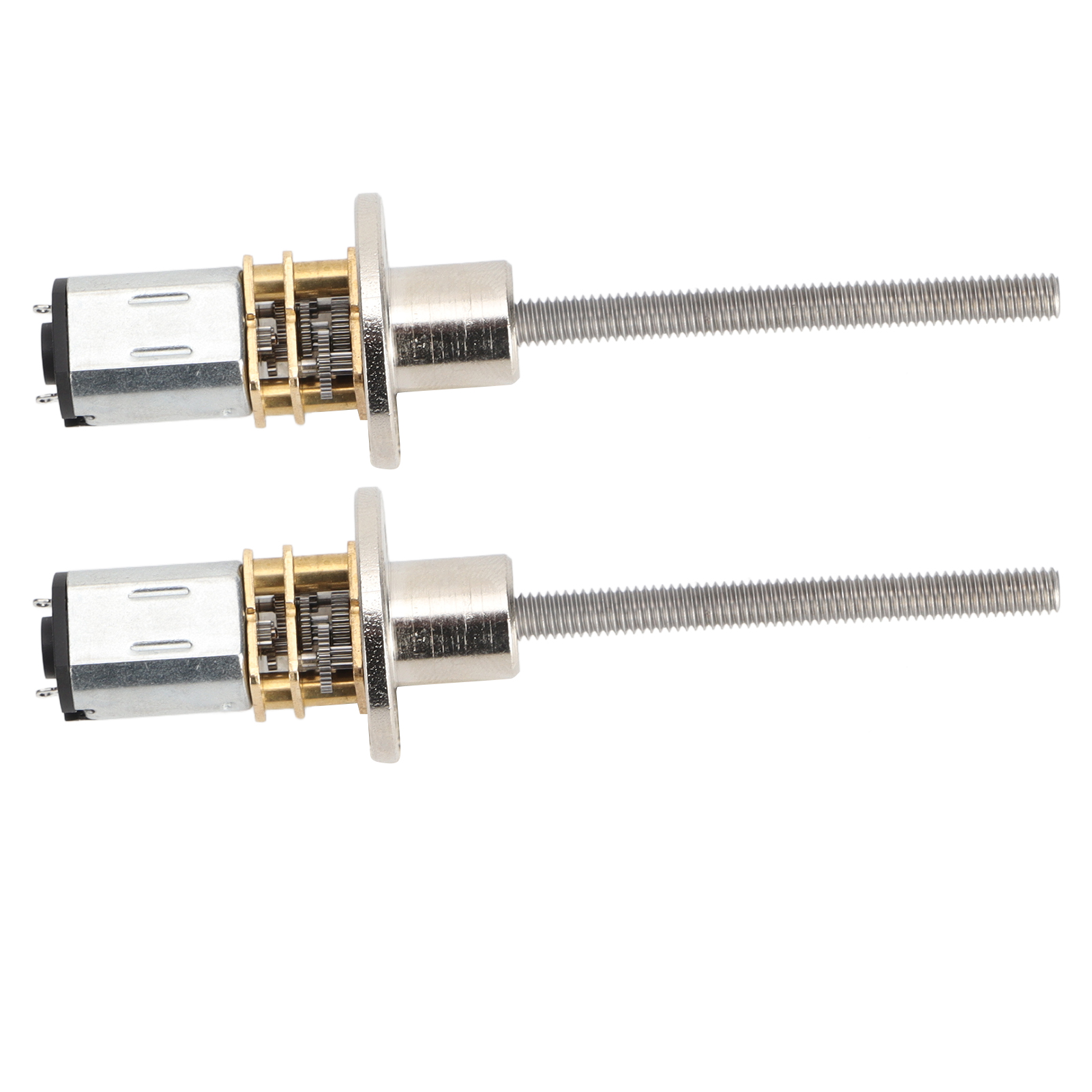 Satz Aus 2 Langsam Laufenden Getriebemotoren 12ga N20, 30 U/min, 3 V Gleichstrom, Mit M4x55-gewindewelle Und Flanschanschluss
