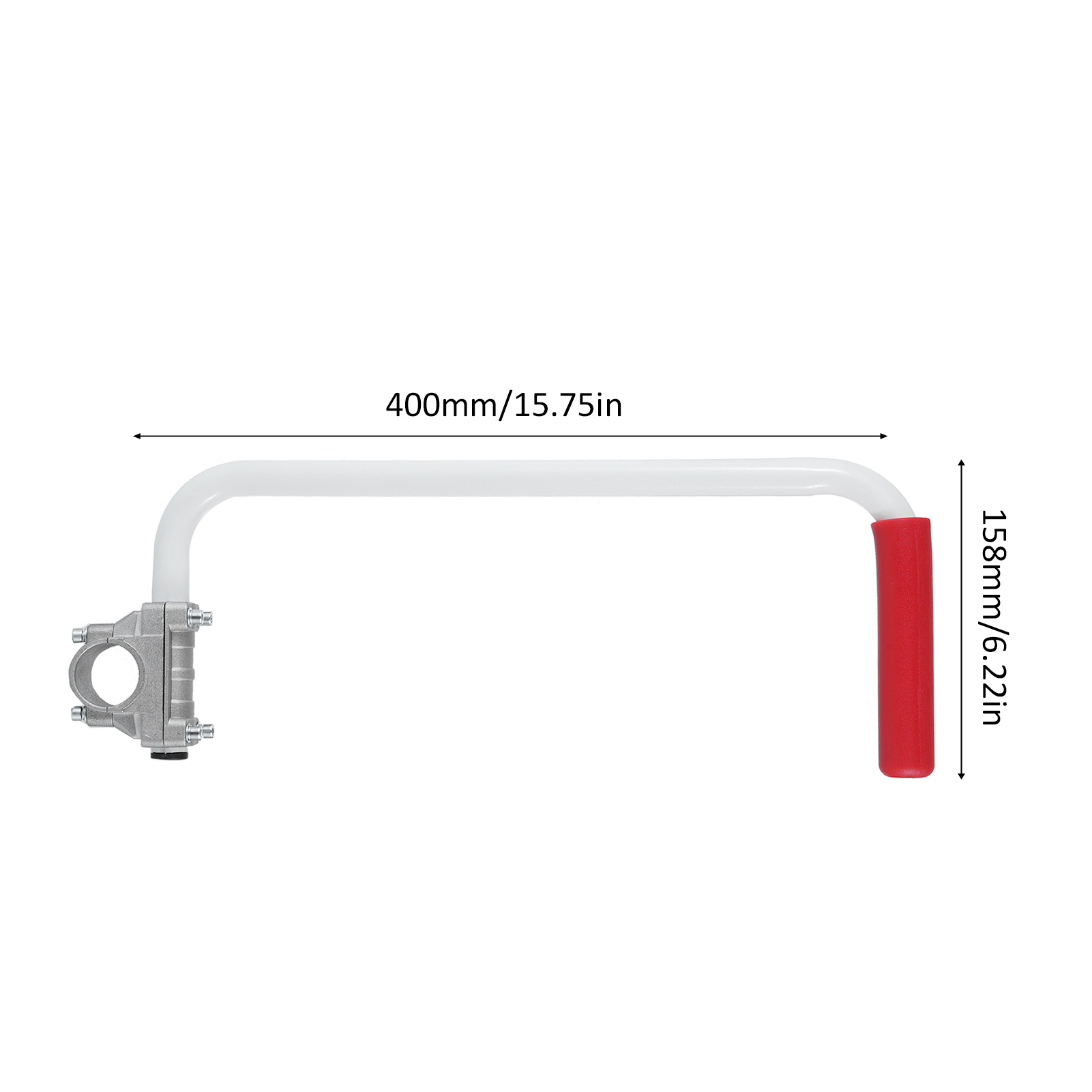 Abnehmbarer Und Ergonomischer Griff Für Den Rasentrimmer Mit Verlängerung Und Klemmhalterung. Ideal Für Rasenpflege, Landschaftsbau Und Kantenschneiden.