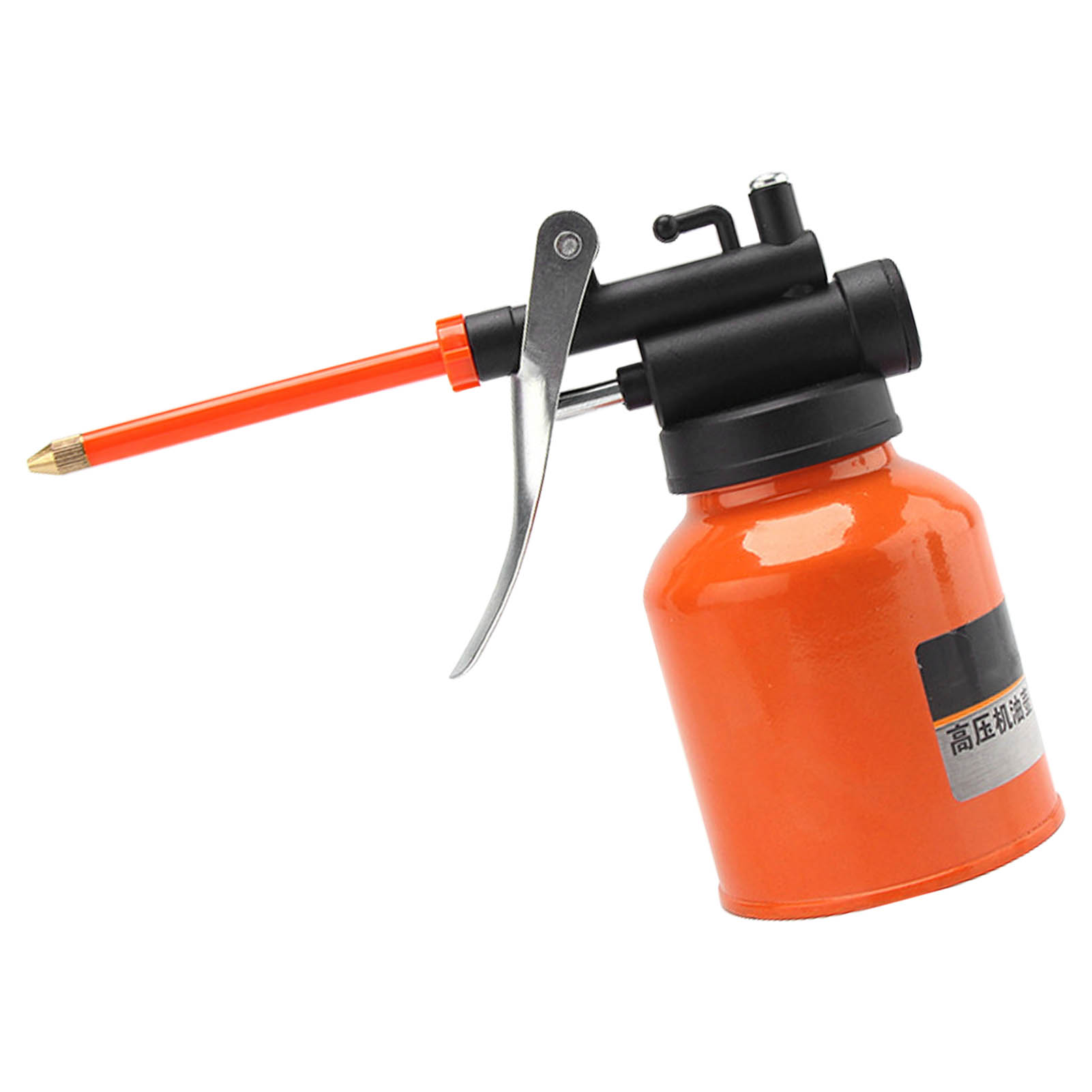 250 Ml Hochdruck-handölpumpe Aus Hochkohlenstoffhaltigem Stahl, Für Den Gebrauch Zu Hause Und Im Auto, Orange Farbe.