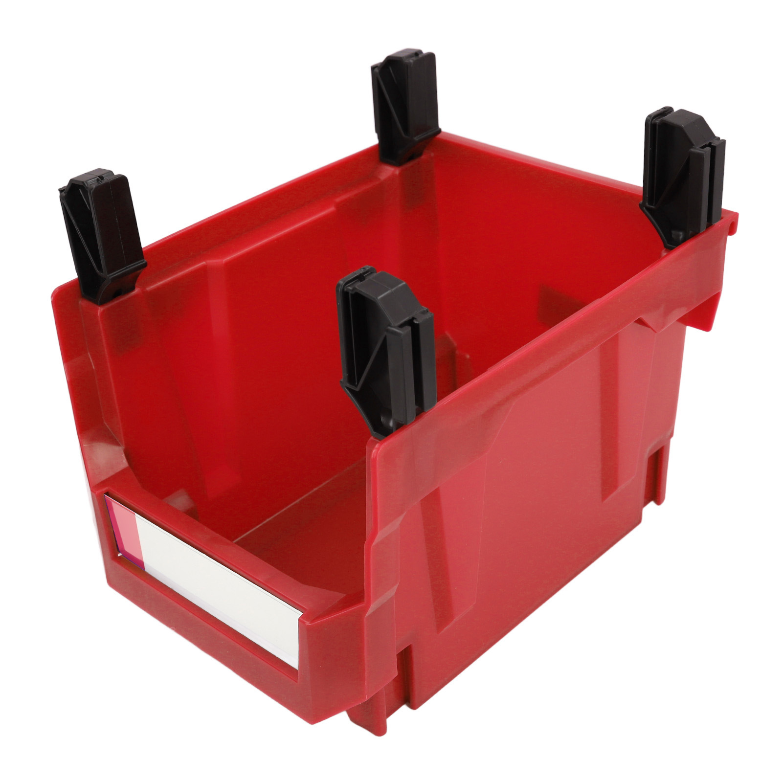 Aufbewahrungsbox Aus Kunststoff Für Zubehör, Stapelbar Und Aufhängbar, Für Süßigkeiten, Werkzeug Und Bastelbedarf, 276 X 213 X 178 Mm, Rot.