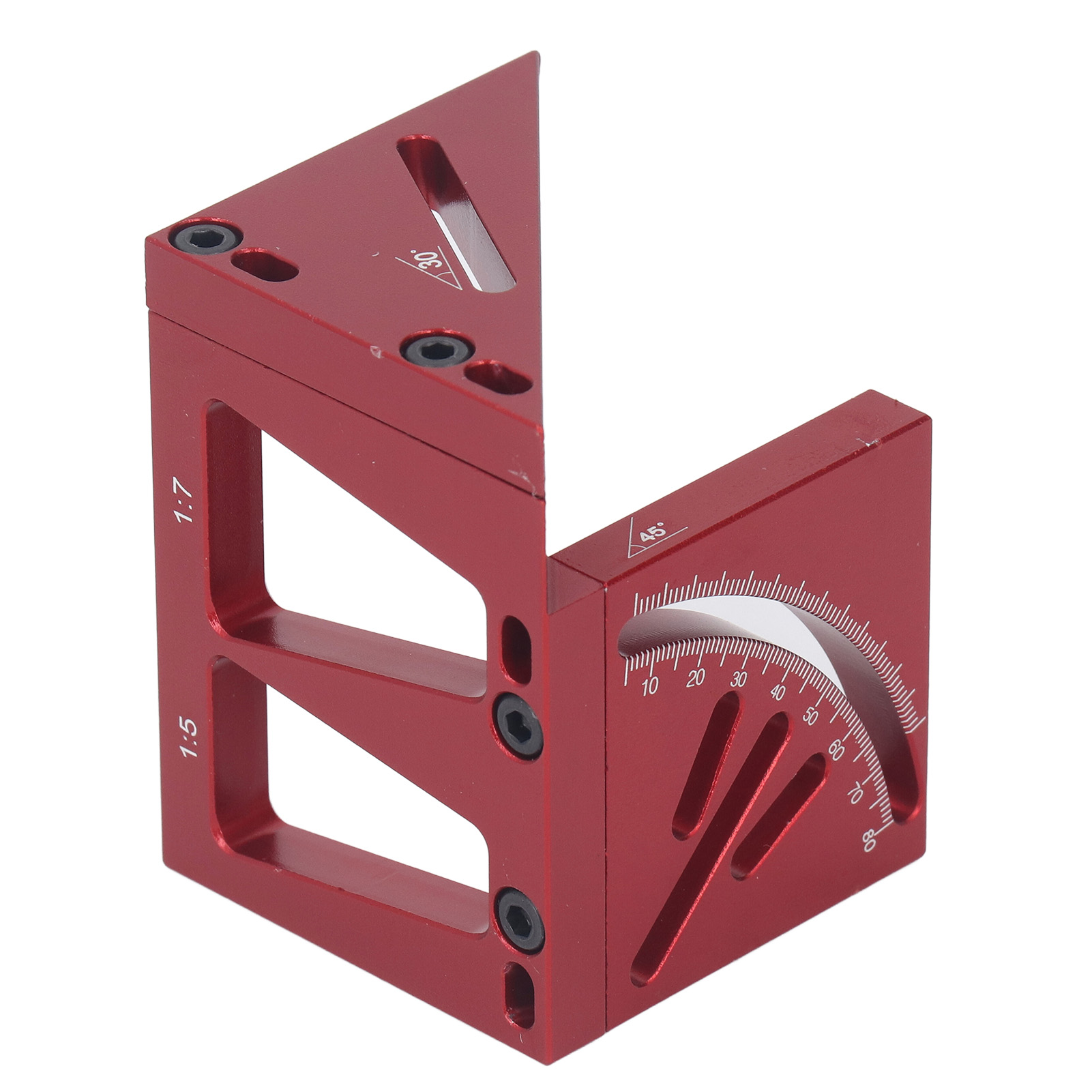 3d-mehrwinkel-messlineal 45°/90°, Kopierlineal, Winkelmesser Aus Aluminiumlegierung Für Die Holzbearbeitung