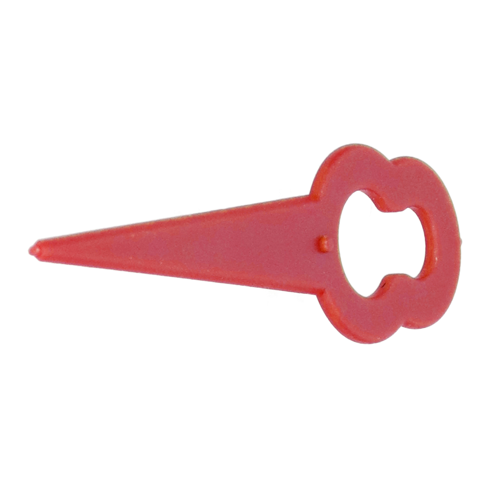 100 Schneidklingen Aus Kunststoff, Ersatzteile Für Rasentrimmer Und Heckenscheren (rot)