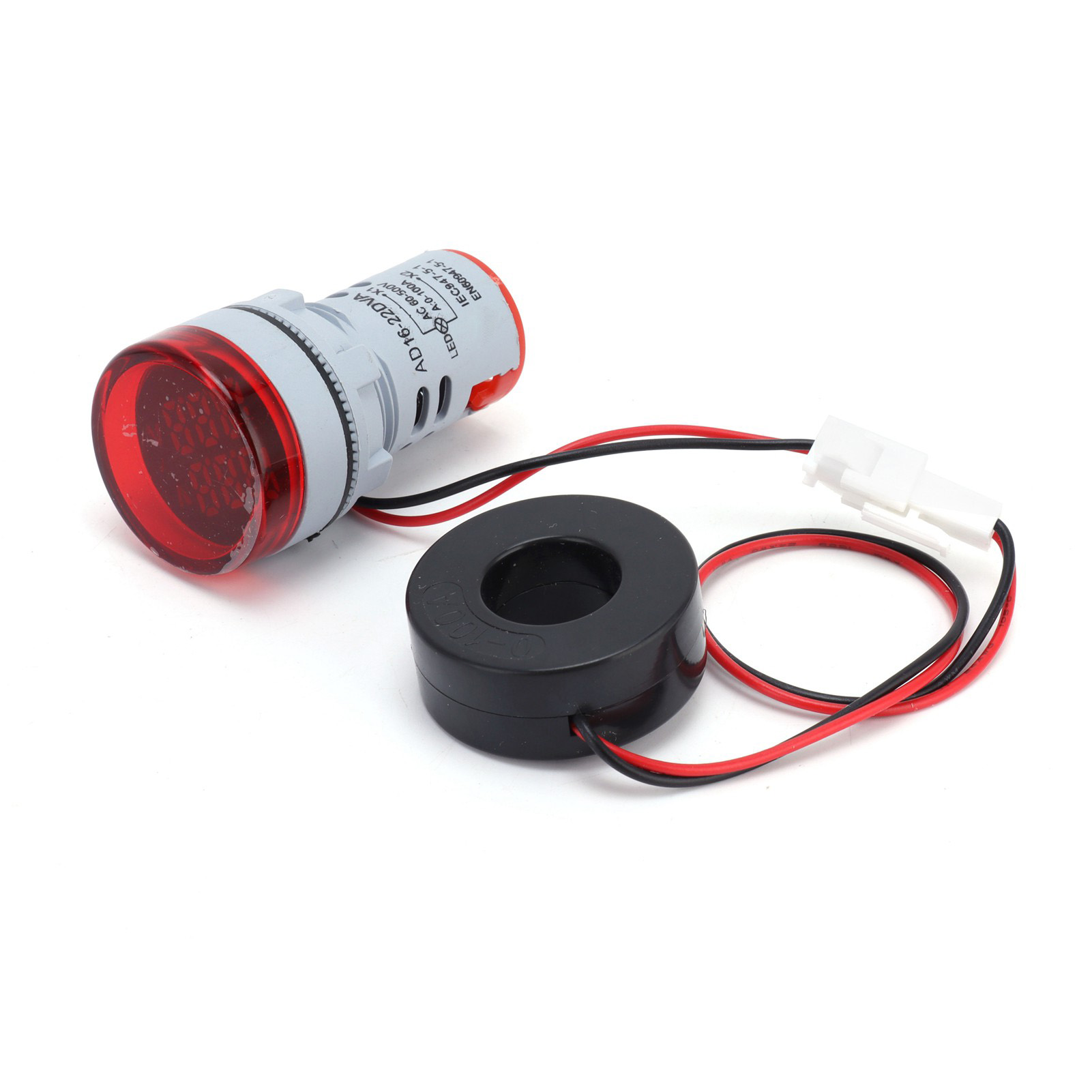 Universelle Doppelanzeige-stromsignalanzeige, Runde Lampe, 60–500 V Ac, Ad16-22dvared