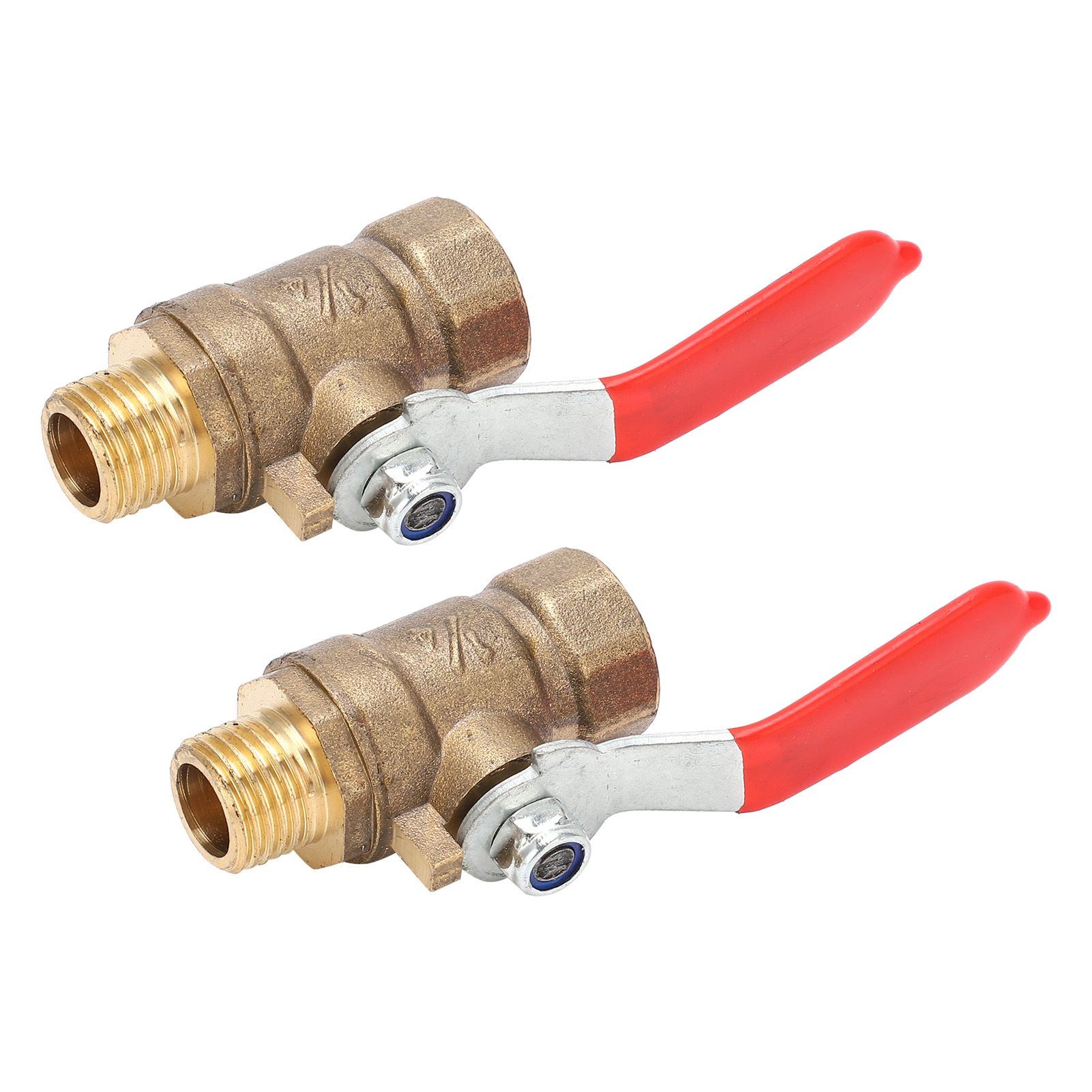 Set Mit 2 X 1/4" 2-punkt-kugelhähnen Aus Mehrschichtigem, Korrosionsbeständigem Silikon, Zubehör Für Luftkompressoren