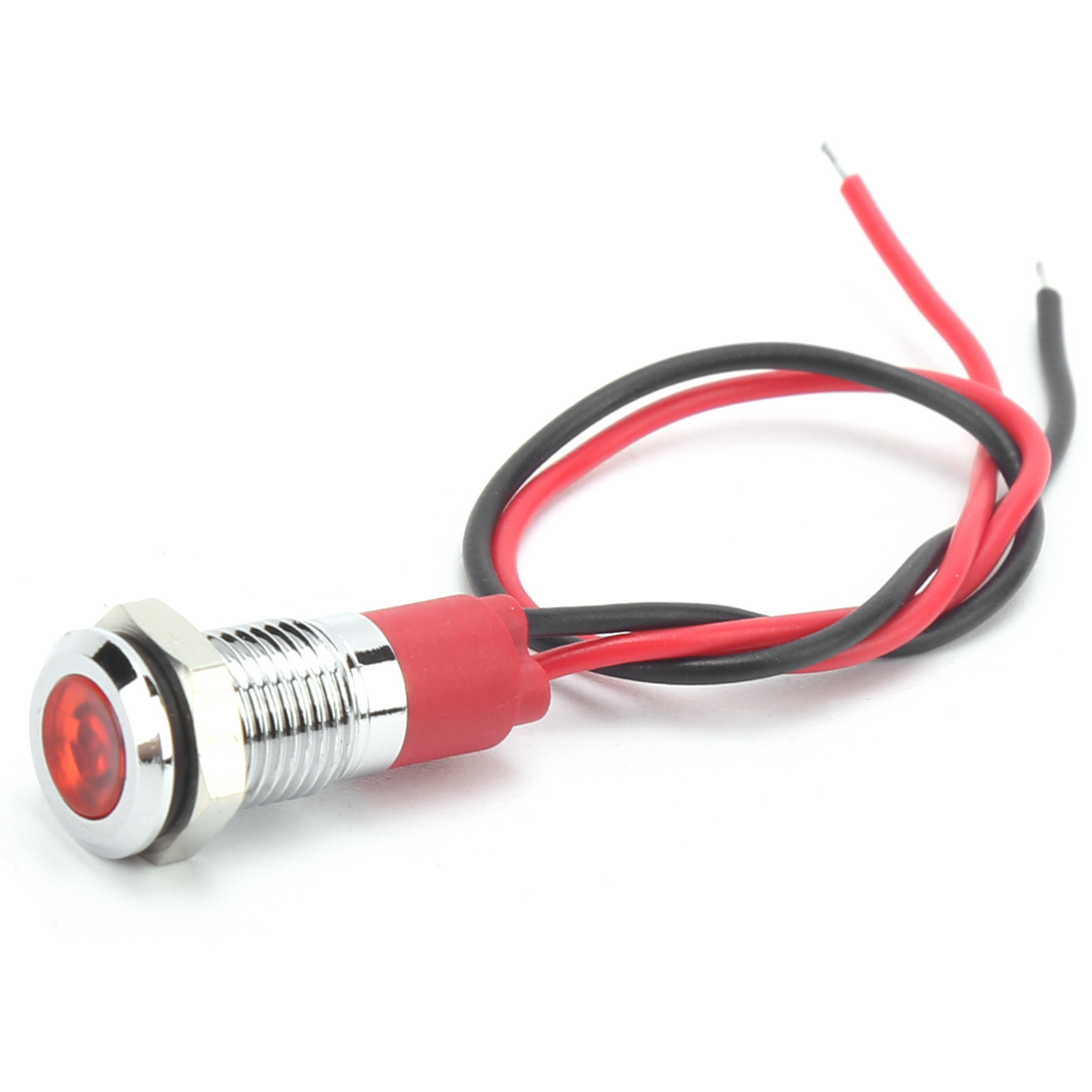 8-mm-wasserdichte Led-anzeigeleuchte Mit Rotem Kabel