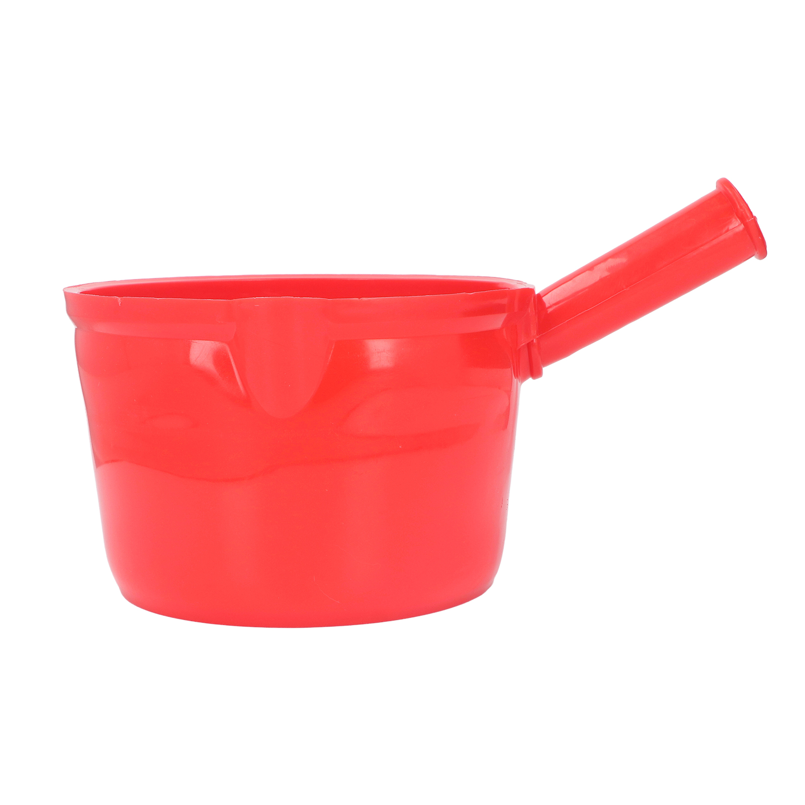 Kurzstielige Rote Kunststoff-wasserschöpfkelle Für Landwirtschaft, Garten, Badezimmer Und Küche, Zum Ausgießen Von Gemüse.