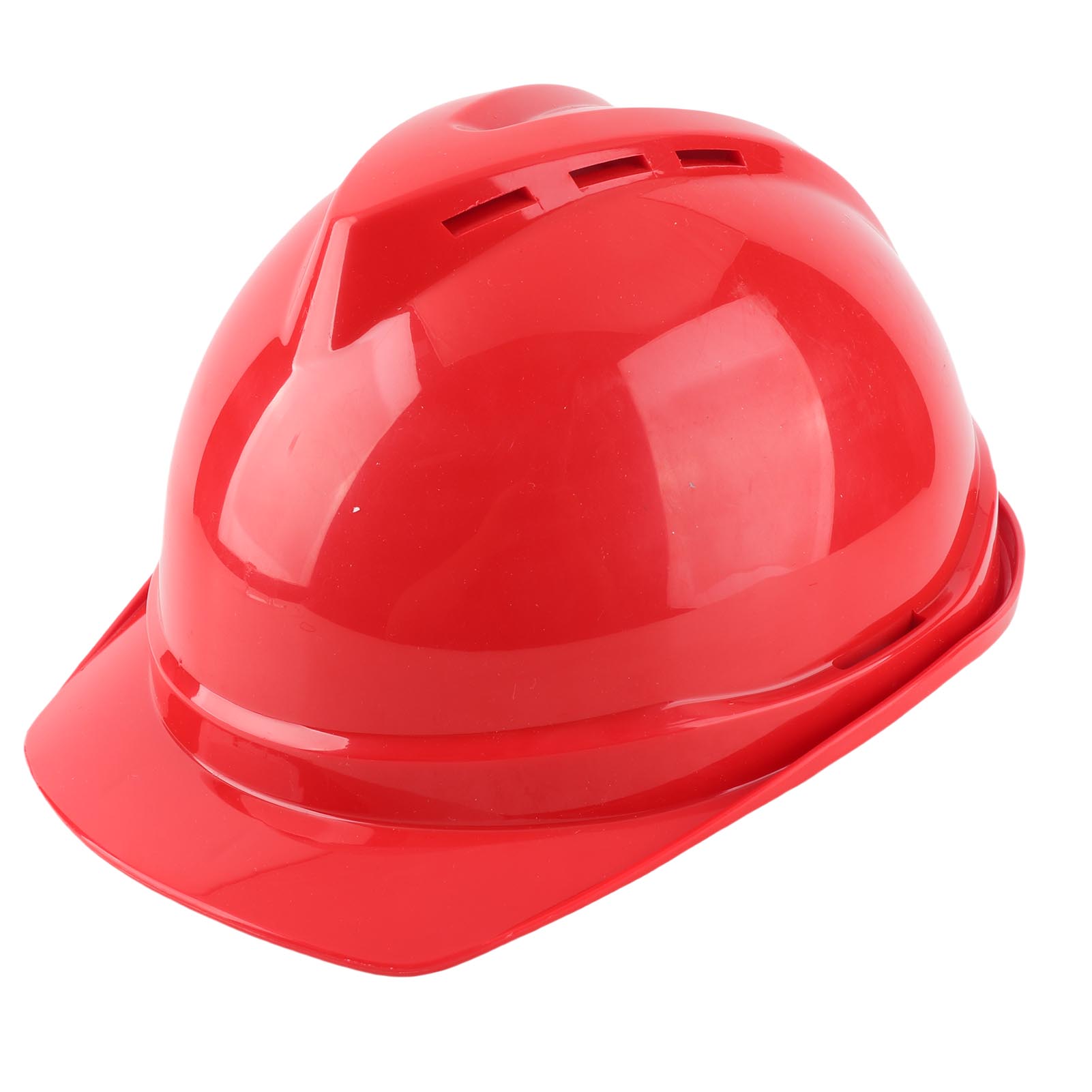 Hochfester Abs-schutzhelm Typ V Mit Verstärktem Und Atmungsaktivem Visier, Ideal Für Bauarbeiten (rot).