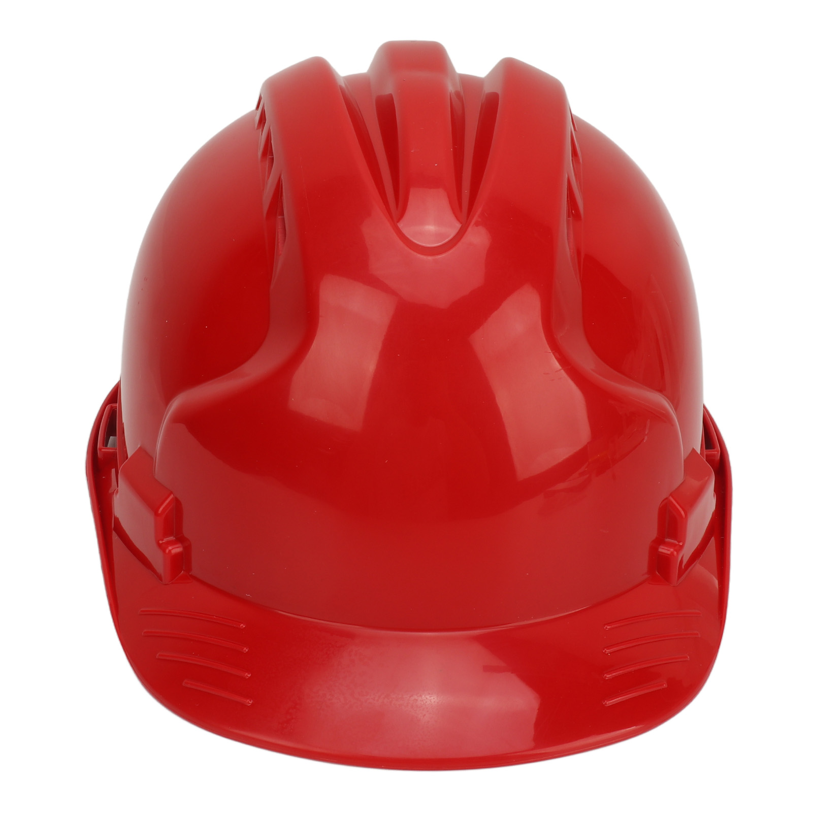 Verstärkter Schutzhelm Aus Schlagfestem Und Atmungsaktivem Abs, Für Bau- Und Industriearbeiten, Rot.