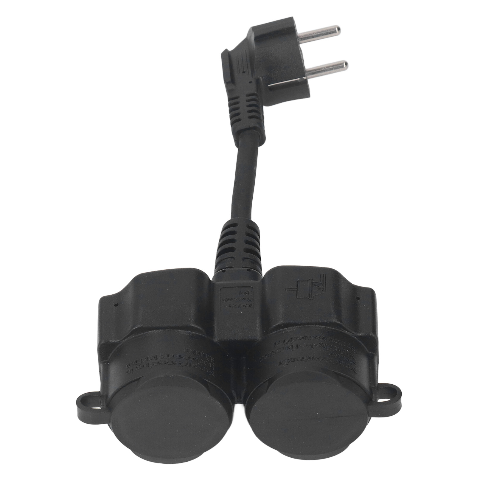 Doppelwandsteckdose, 2-facher Ac-verteiler, Kurzes 5 Cm X 1,5 Mm² Kabel, Ip44 Wasserdicht, 16 A
