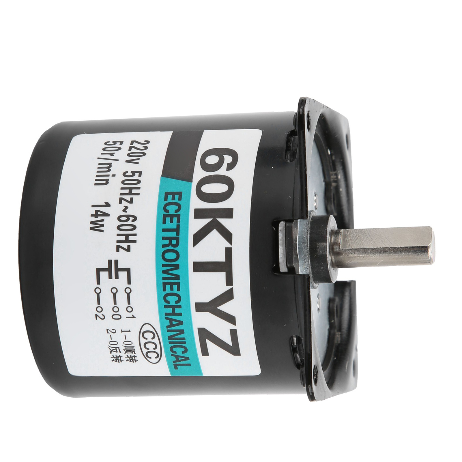 Miniatur-permanentmagnet-getriebemotor, 14 W, 50 U/min, 220 V Wechselstrom, Diy-generatorzubehör
