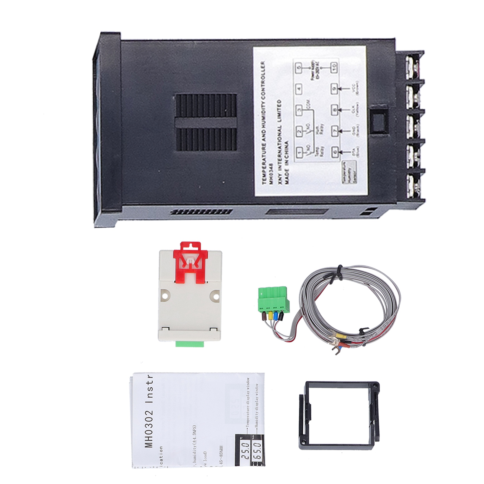 Hochpräziser Temperatur- Und Feuchtigkeitsregler, Intelligenter Digitaler Monitor Mh0348 Ac85-250v