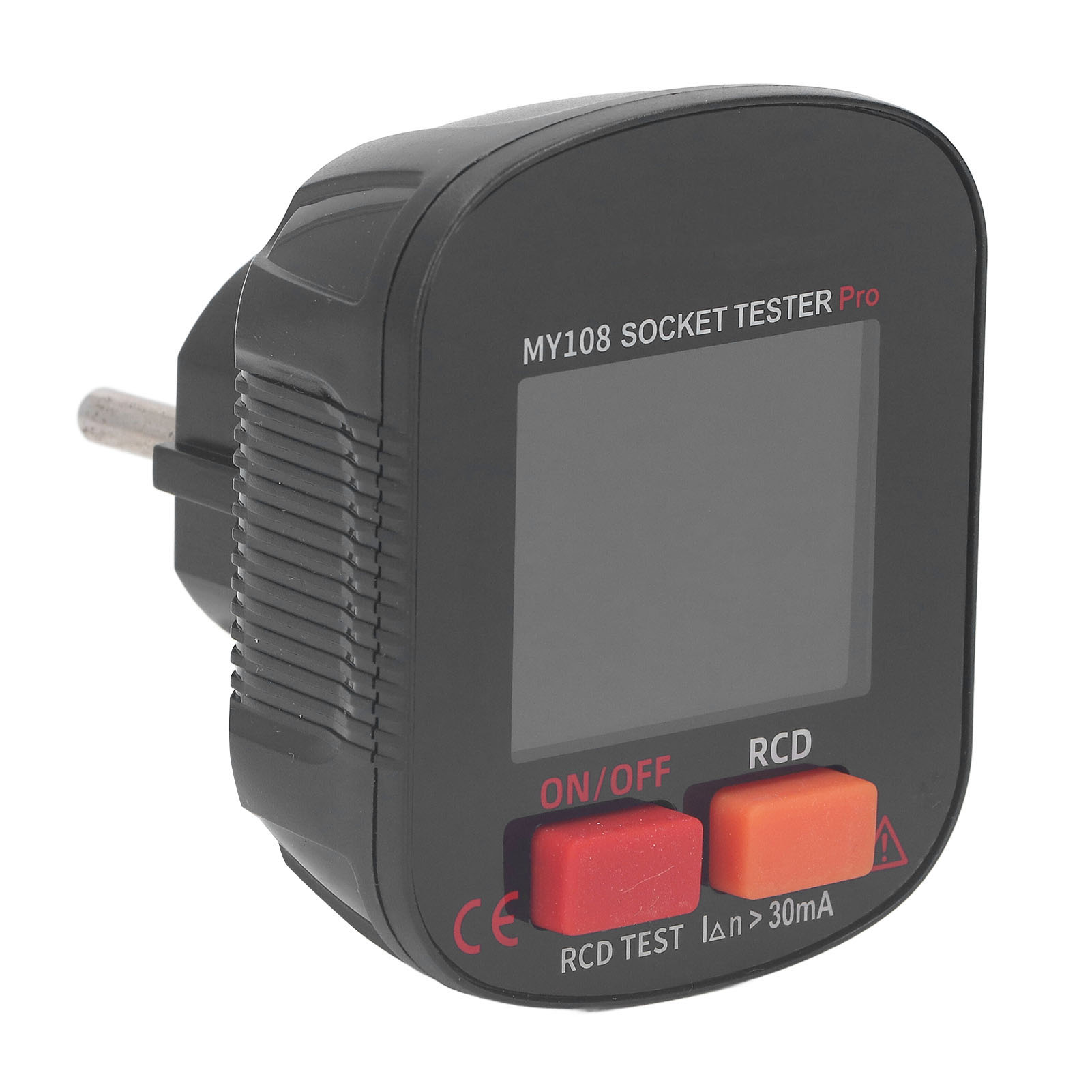 Digitaler Steckdosentester Mit Led-anzeige, Erdungsdrahtdetektor Mit Rcd-30-test