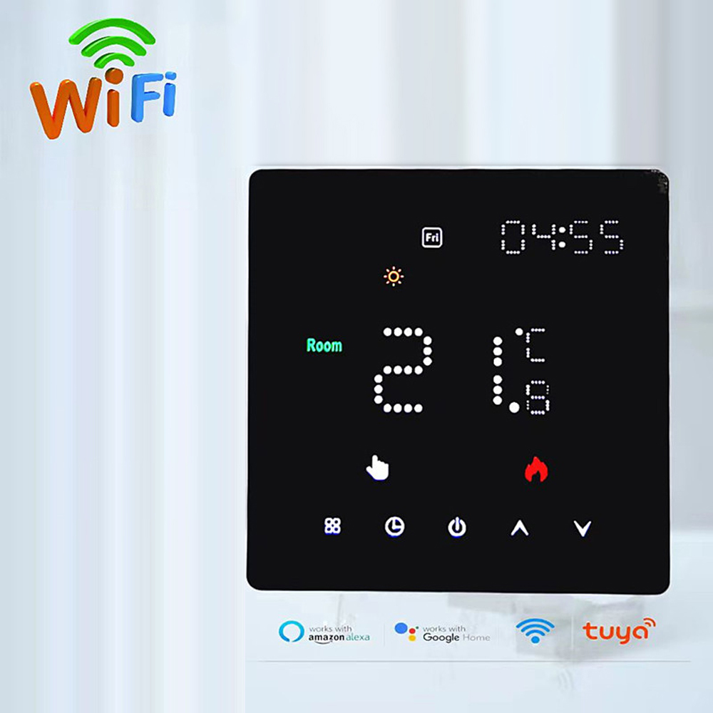 Programmierbarer Wochenthermostat Mit Temperatur- Und Helligkeitseinstellungen.