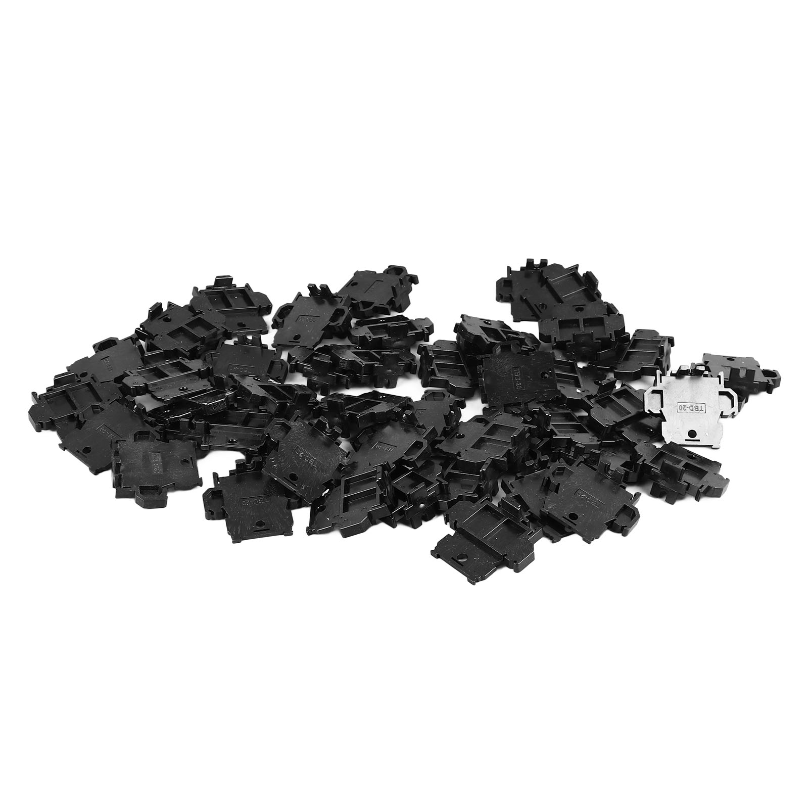 Packung Mit 100 Multifunktionalen Nylon-klemmenblöcken Für Din-schienen, Geeignet Für Den Privaten Oder Gewerblichen Gebrauch.