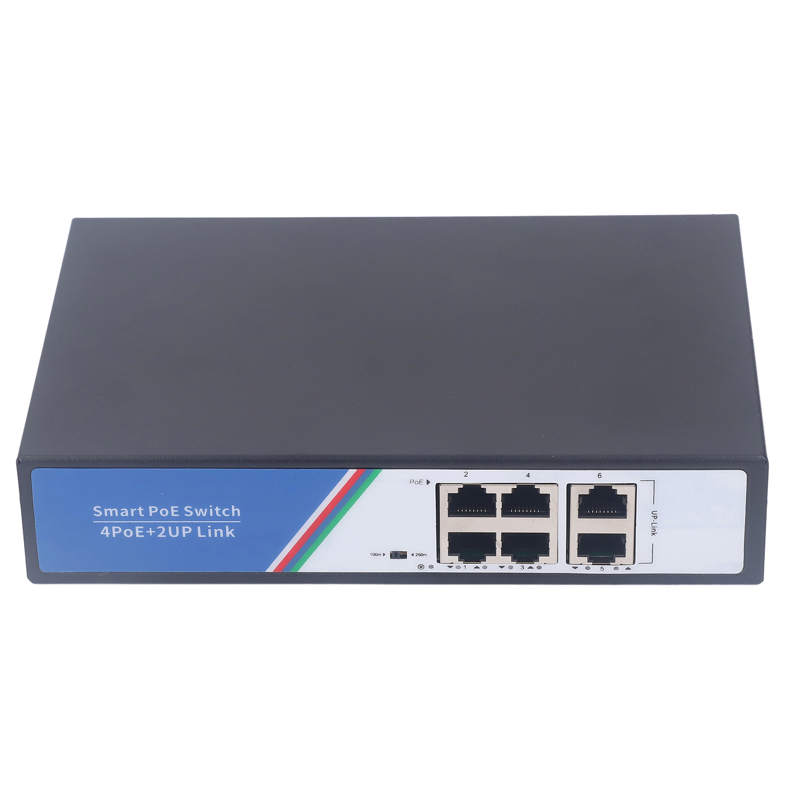 6-port-ethernet-switch, 12 Gbit/s Schaltkapazität, Netzwerk-splitter, Plug & Play, 100–240 V (europäischer Stecker)