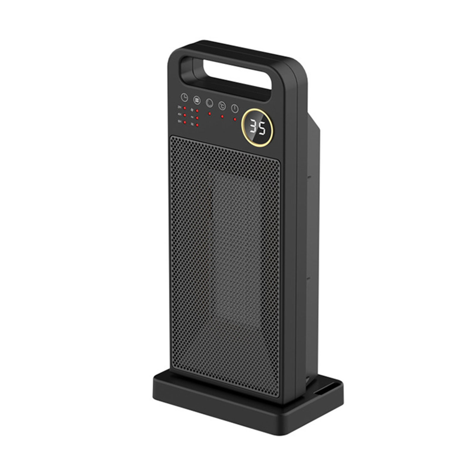 Verstellbare Vertikale Elektrische Heizung, Schwarz, Touchscreen, 120°-drehung, Niedriger Geräuschpegel, Mit Fernbedienung Und 220-v-eurostecker.