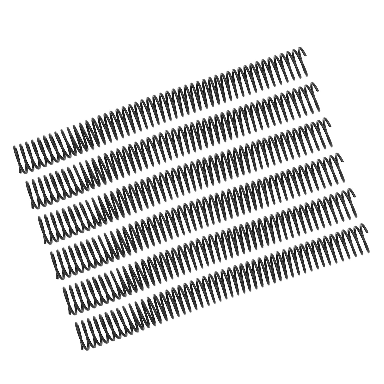35 A4-bindespiralen, 25,4 Mm Durchmesser, 48 Schlaufen, 4:1 Teilung, Kunststoffspirale, Kapazität: 215 Blatt, Schwarz