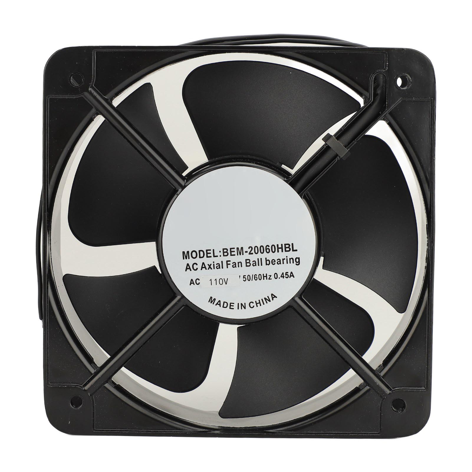 Leiser 20 Cm (8 Zoll) Axial-wandventilator Mit Axialem Luftstrom, 285 M³/h Und 2600 U/min, Ideal Für Küche, Schlafzimmer, Büro Oder Keller (110 V).