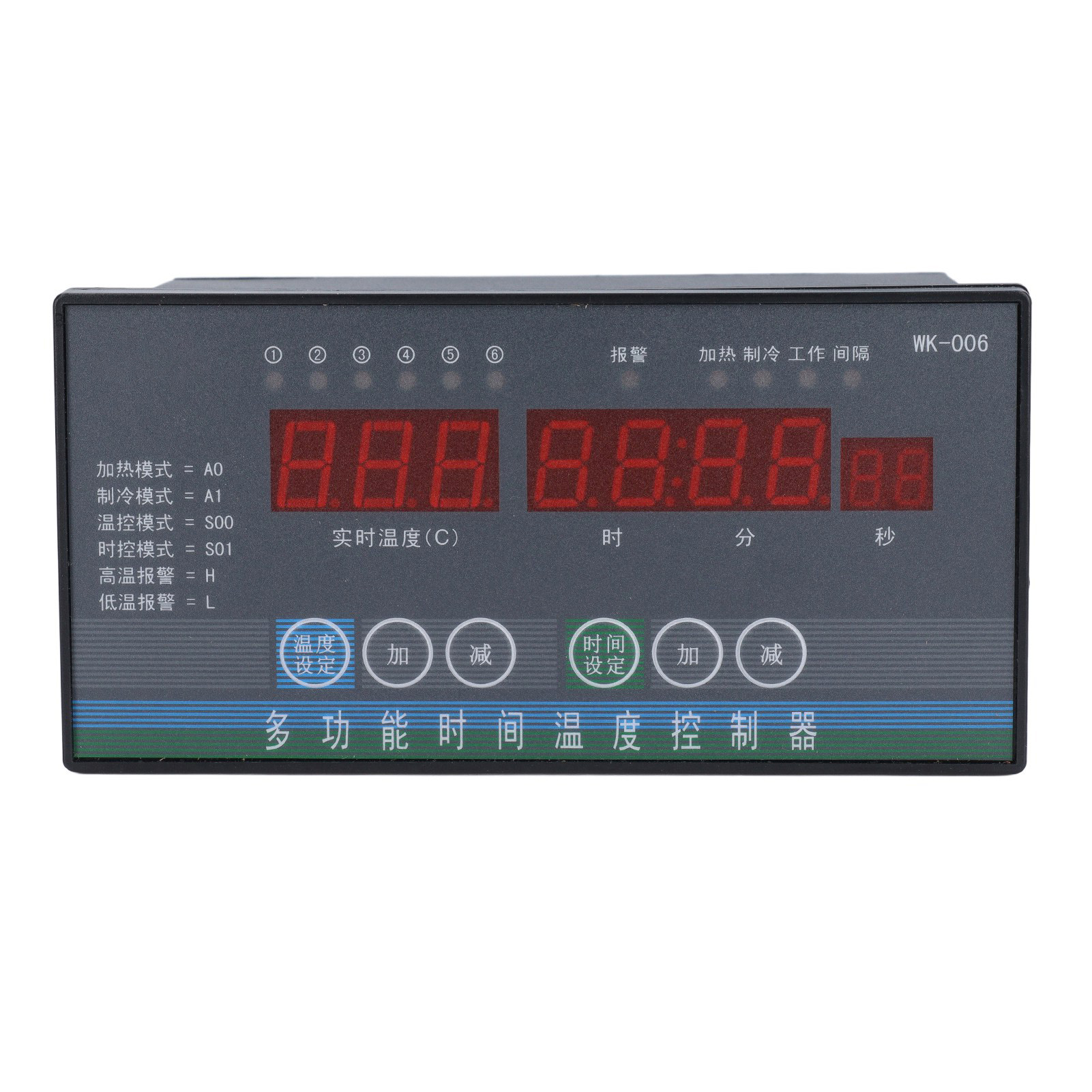 Temperaturregler Mit Sonde, 6 Ausgänge, Hochpräziser Automatischer Smart-thermostat Für Gewächshäuser Und Landwirtschaftliche Betriebe, 110–230 V