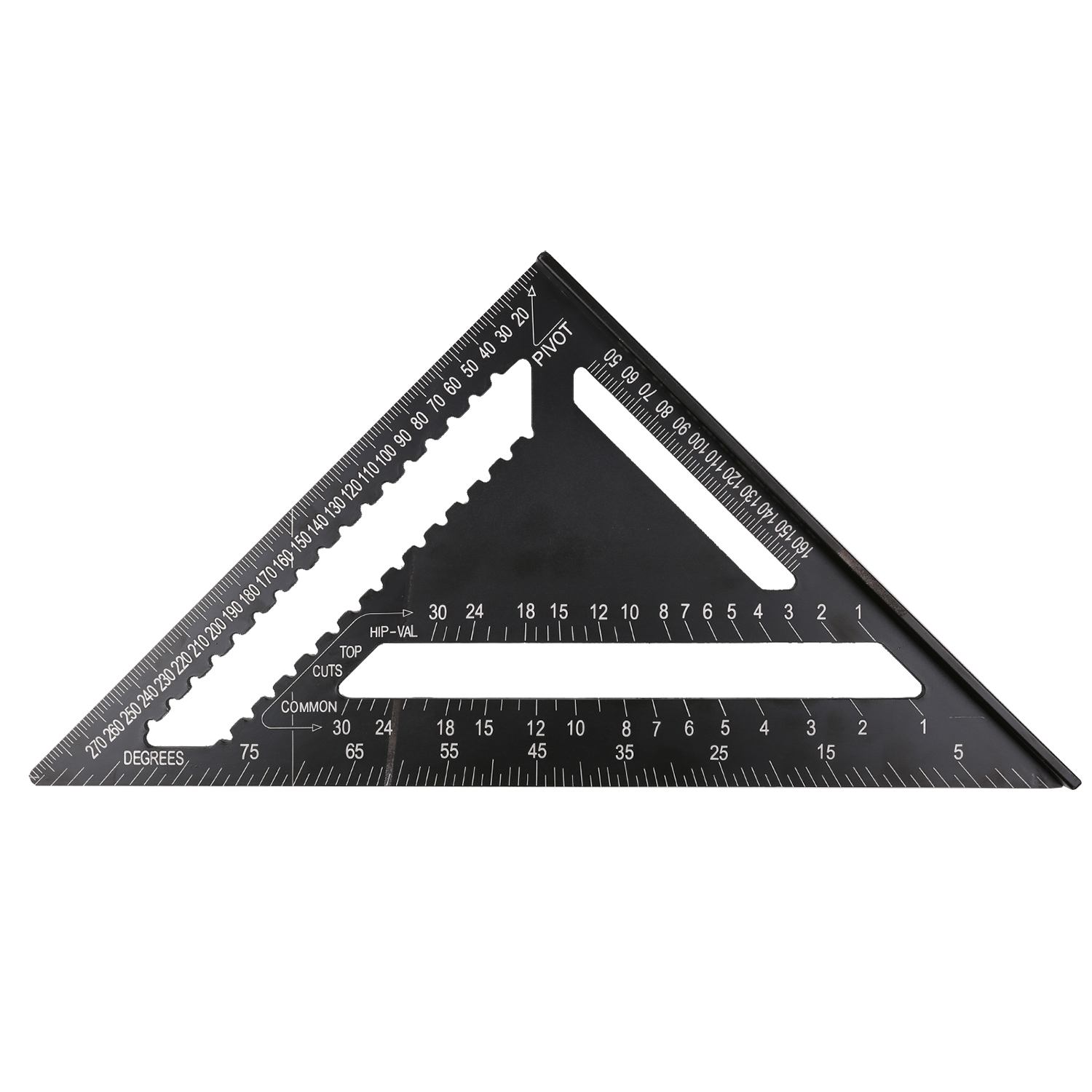 30 Cm (12 Zoll) Großer Winkel Aus Aluminiumlegierung, Metrisches Dreiecklineal Mit Zwei Skalen, Winkelmesser, Hochpräzises Und Gut Ablesbares Markierungswerkzeug, Zimmermannswinkel Für Den Bau Von Hol