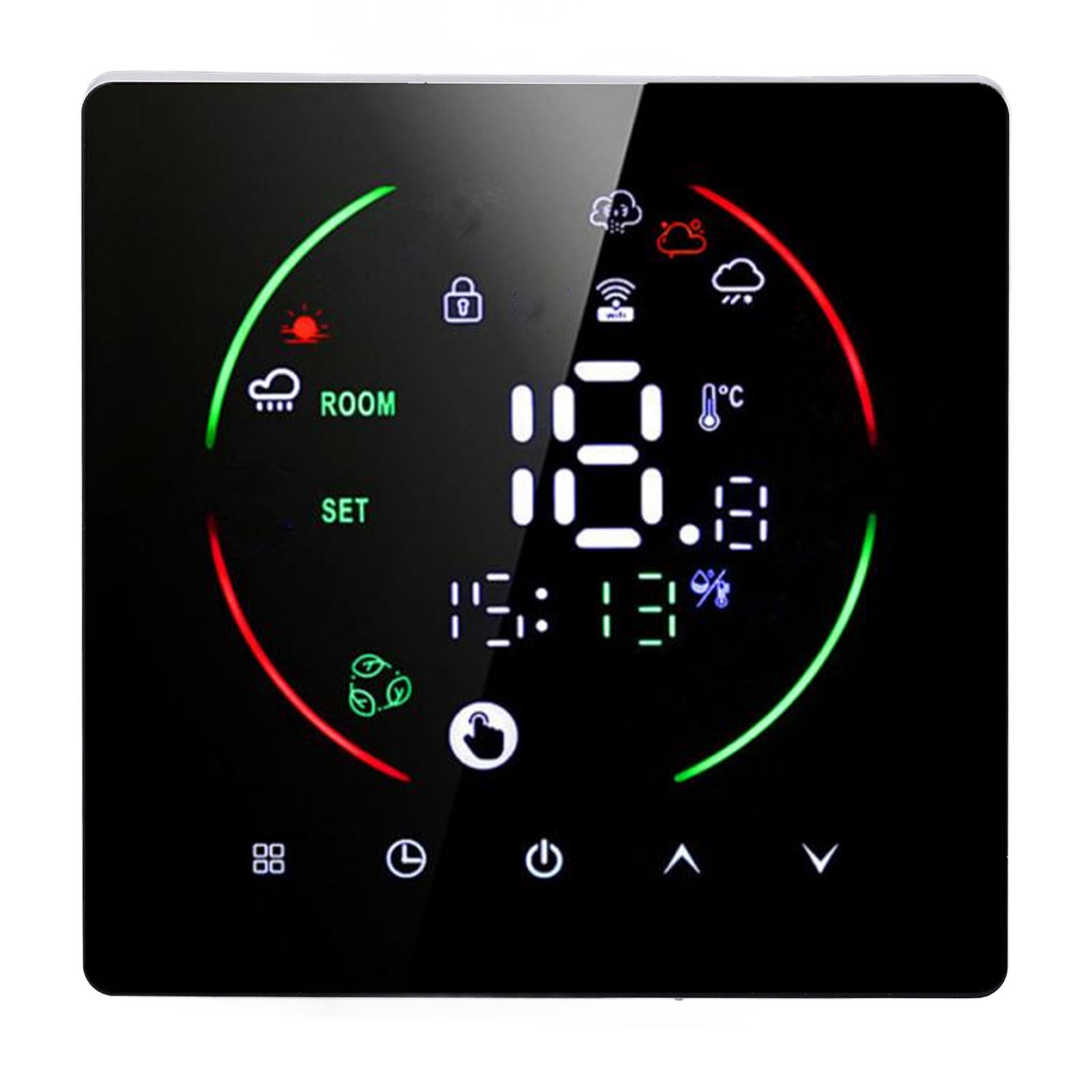 Intelligenter Thermostat Ac90 Mit Wlan-app, Fernbedienung, Timer Und Programmierer Für Fußbodenheizungen Im Wohnbereich – 240 V