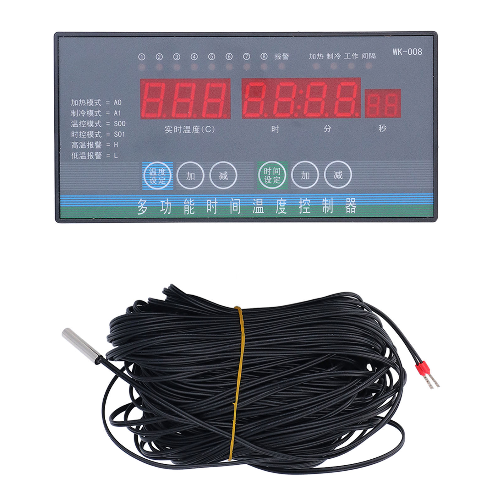 8-kanal-digitaltemperaturregler Für Heizung/kühlung, Intelligenter Thermostat Mit Timer Und Temperatureinstellung, 110–230 V