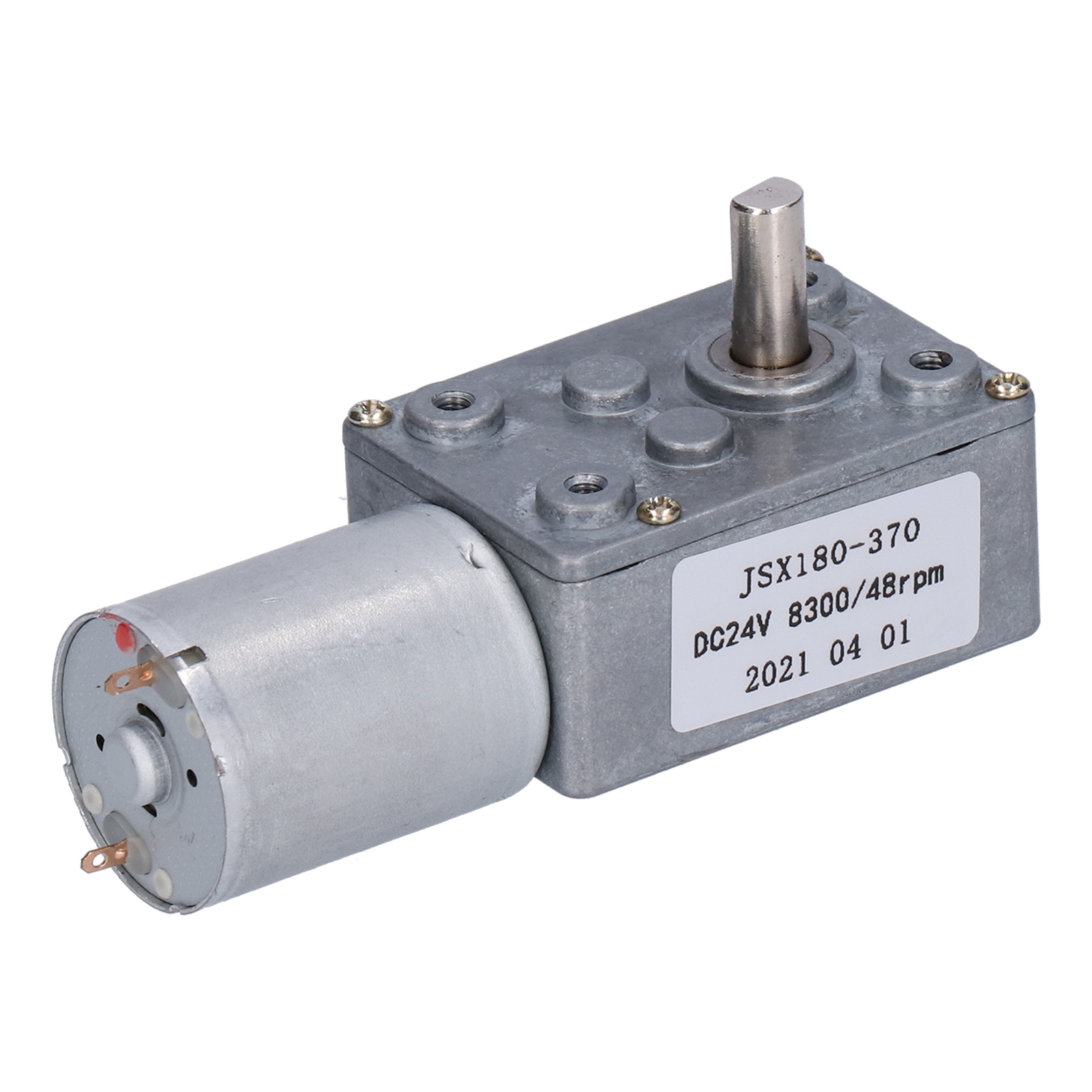 Jsx180-370 Gleichstrommotor, Elektrisches Schneckengetriebe Für Türöffner Und Miniaturwinden, 24 V Gleichstrom, 48 U/min