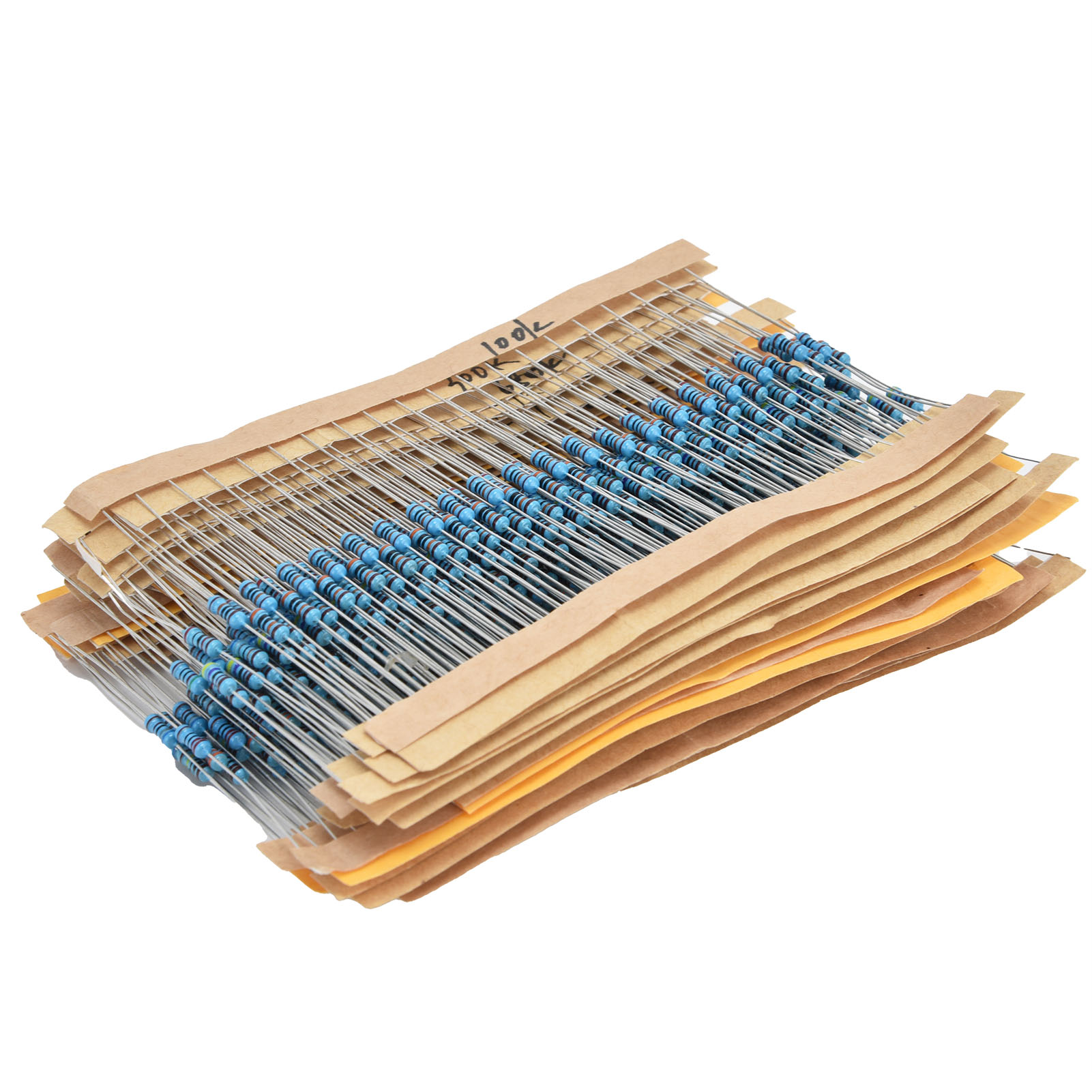 Sortiment Mit 600 Metallfilmwiderständen (30 Werte: 10 Ω, 1 Mω, 1/4 W, 1 %) Für Diy-projekte