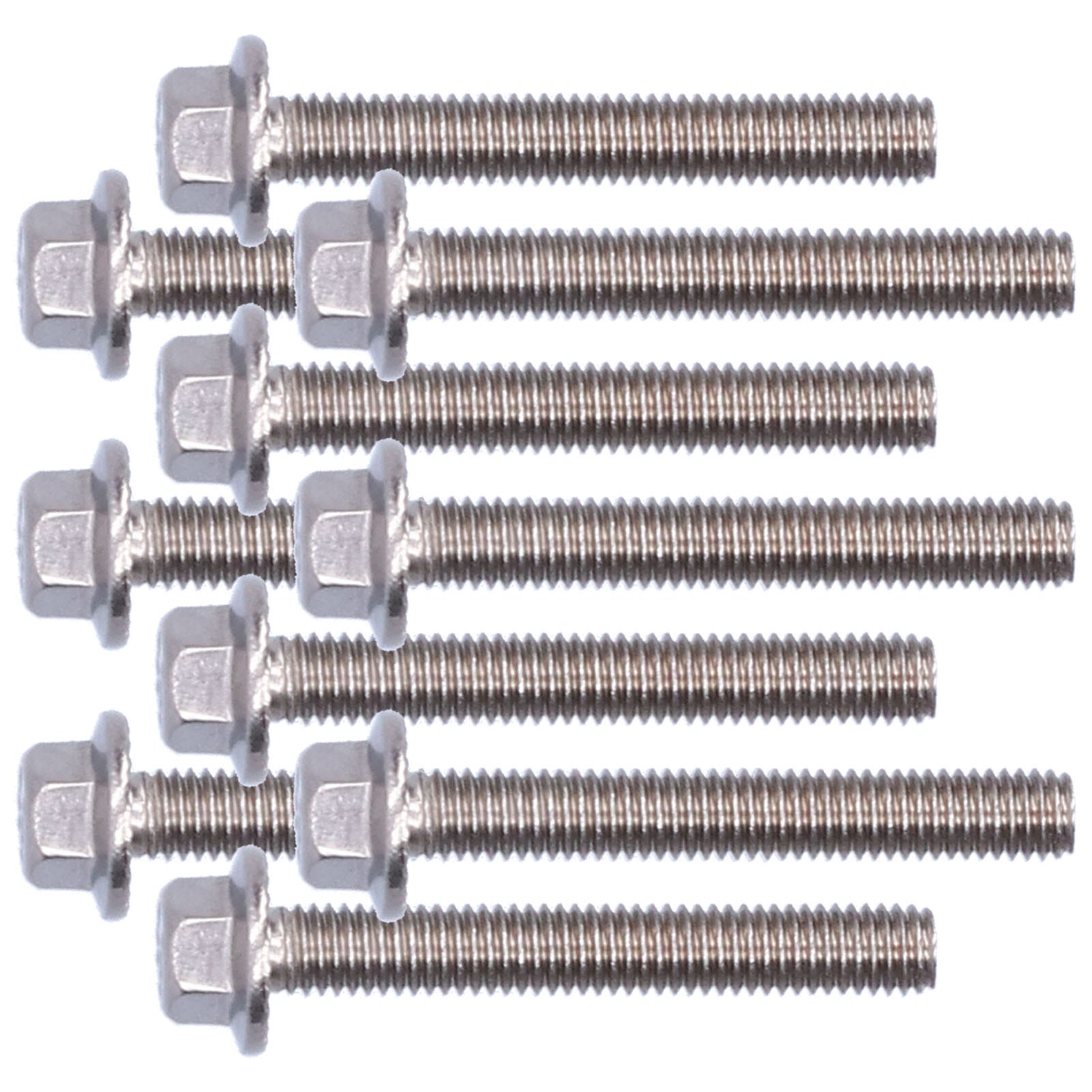Packung Mit 10 Flansch-sechskantschrauben Aus Edelstahl 304, M5-zubehör, 10/12/16/20/25/30/35/40 Mm, M5x35