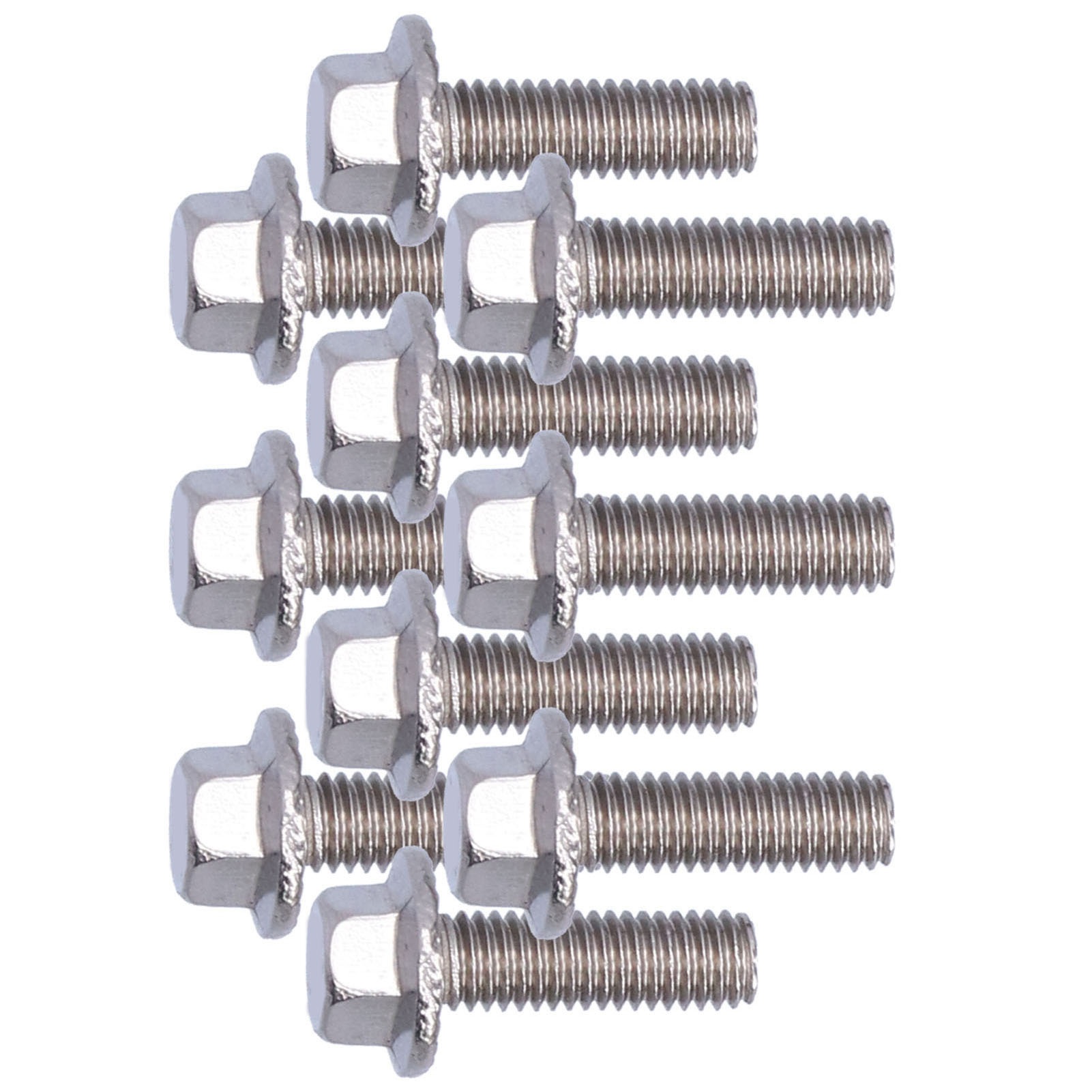 Packung Mit 10 Flansch-sechskantschrauben Aus Edelstahl 304, M5-zubehör, 10/12/16/20/25/30/35/40 Mm, M5x16