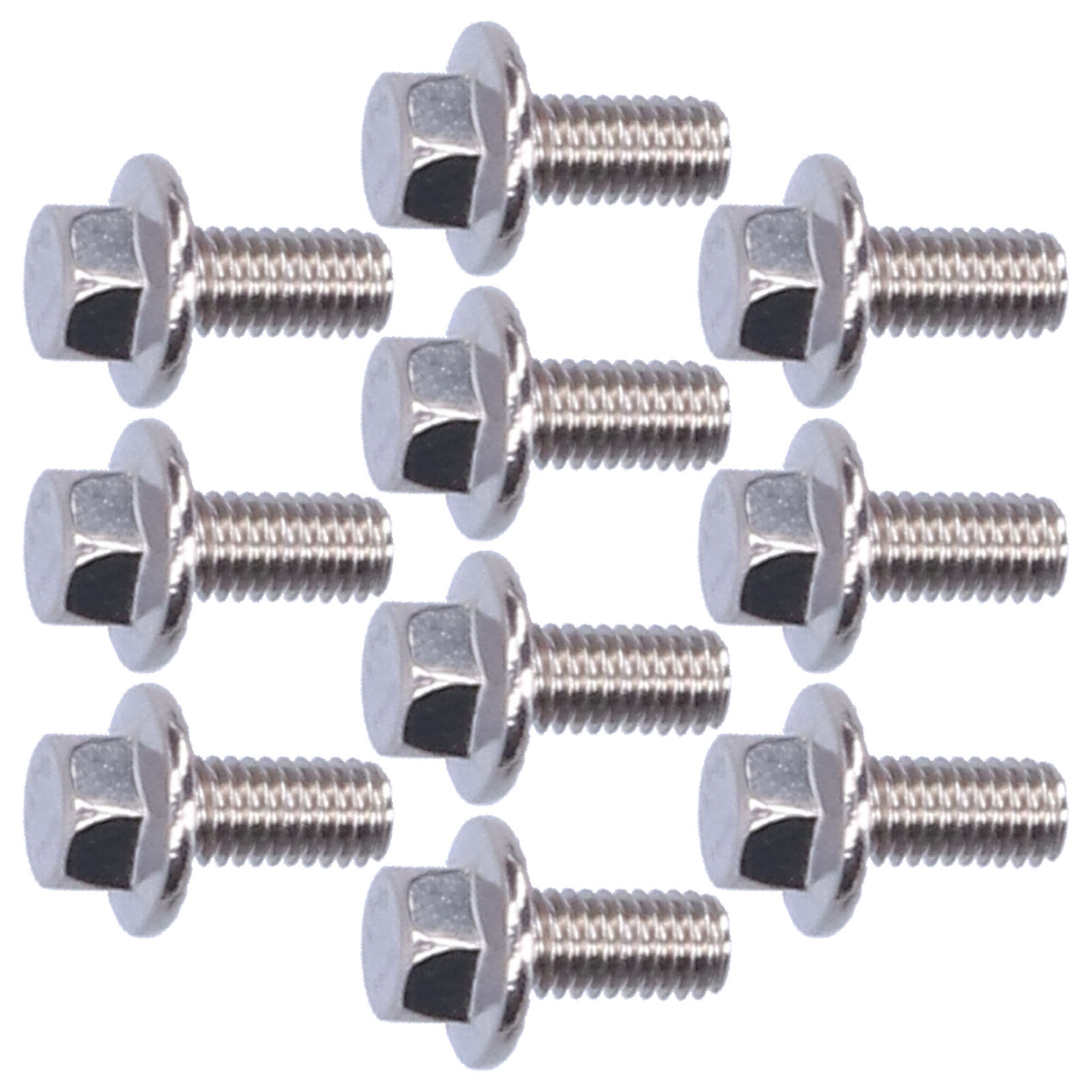Packung Mit 10 Flansch-sechskantschrauben Aus Edelstahl 304, M5-zubehör, 10/12/16/20/25/30/35/40 Mm, M5x10