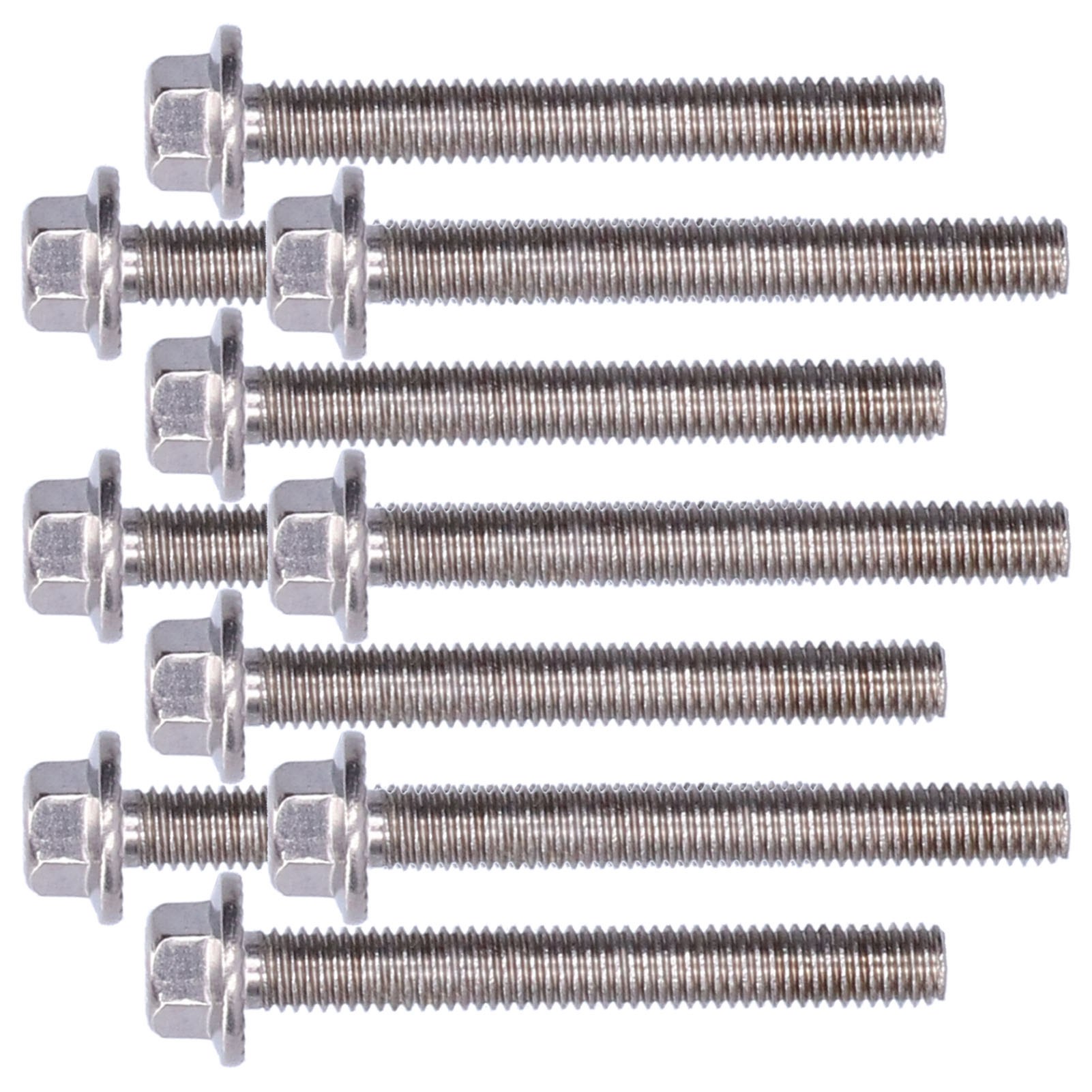Packung Mit 10 Flansch-sechskantschrauben Aus Edelstahl 304, M5-zubehör, 10/12/16/20/25/30/35/40 Mm, M5x40