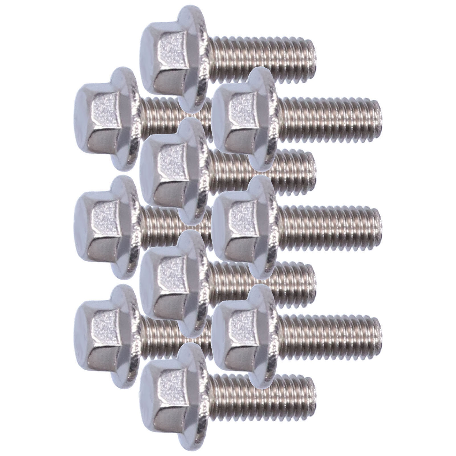 Packung Mit 10 Flansch-sechskantschrauben Aus Edelstahl 304, M5-zubehör, 10/12/16/20/25/30/35/40 Mm, M5x12